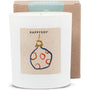 Duftkerze weiß - Art Collection by Steffi Bauer "Kugel" - Happysoy®