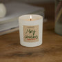Duftkerze weiß - Art Collection by Steffi Bauer "Merry Christmas" - Happysoy®