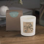 Duftkerze weiß - Art Collection by Steffi Bauer "Schleife" - Happysoy®