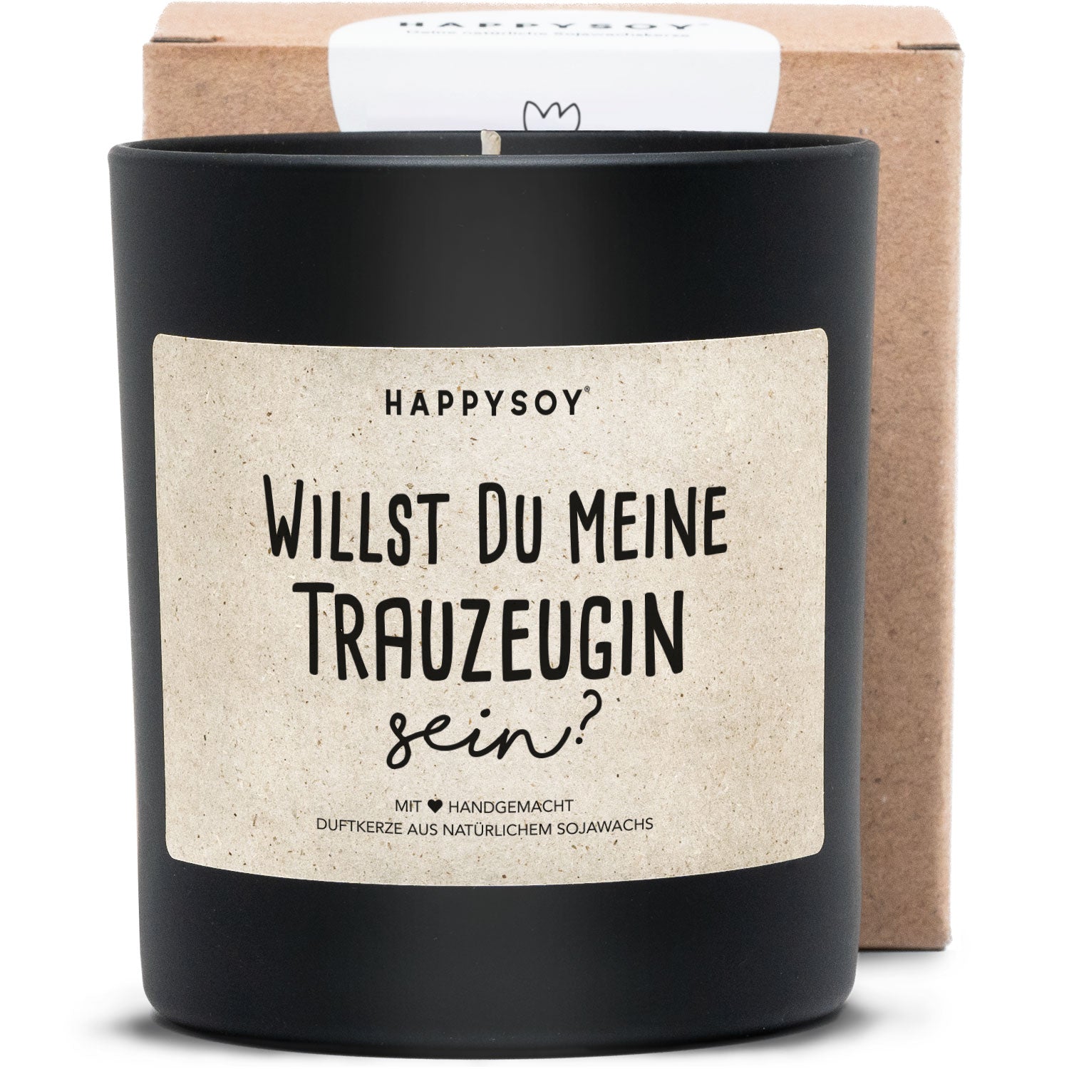 Duftkerze - Willst du meine Trauzeugin sein? - Happysoy®