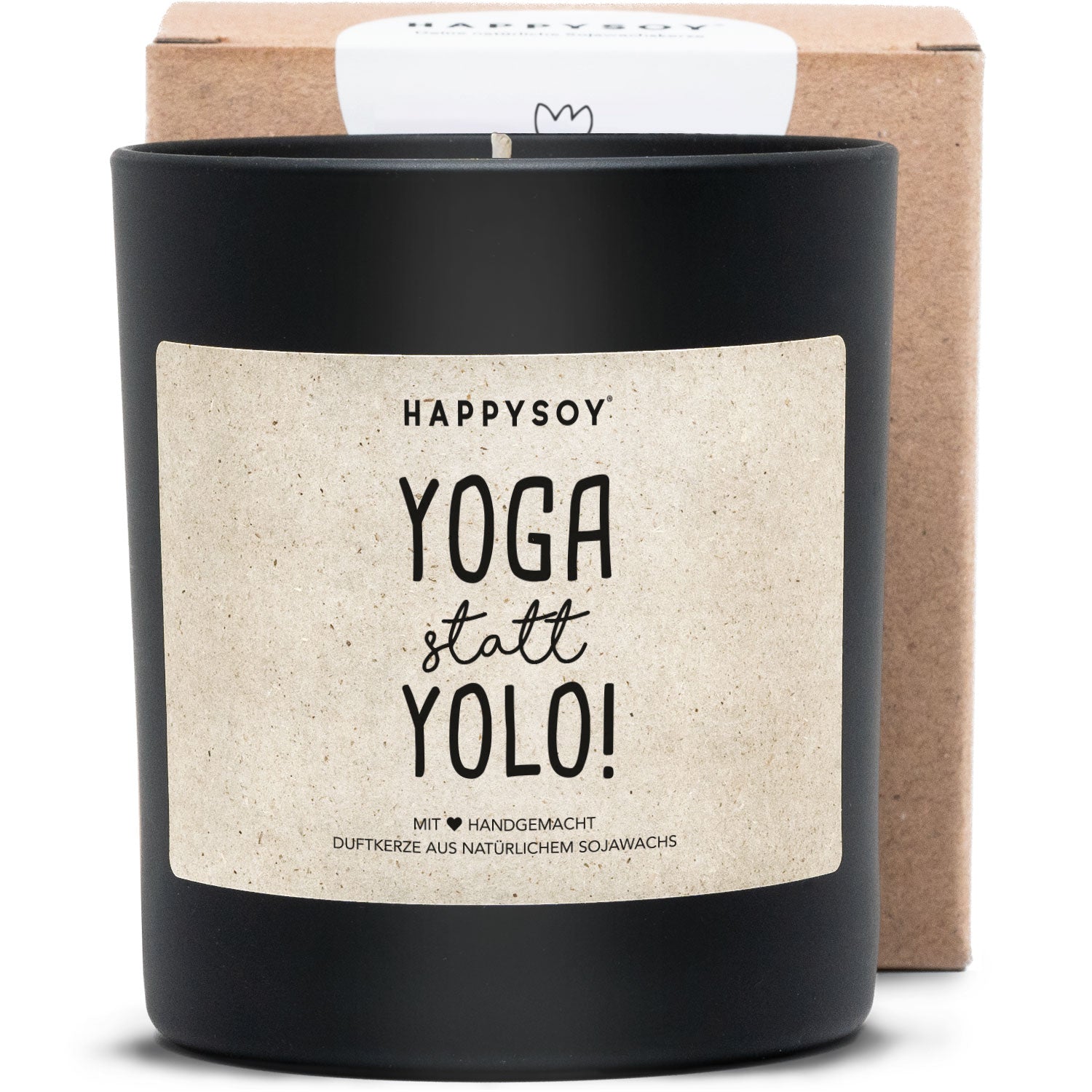 Duftkerze - YOGA statt YOLO! - Happysoy®