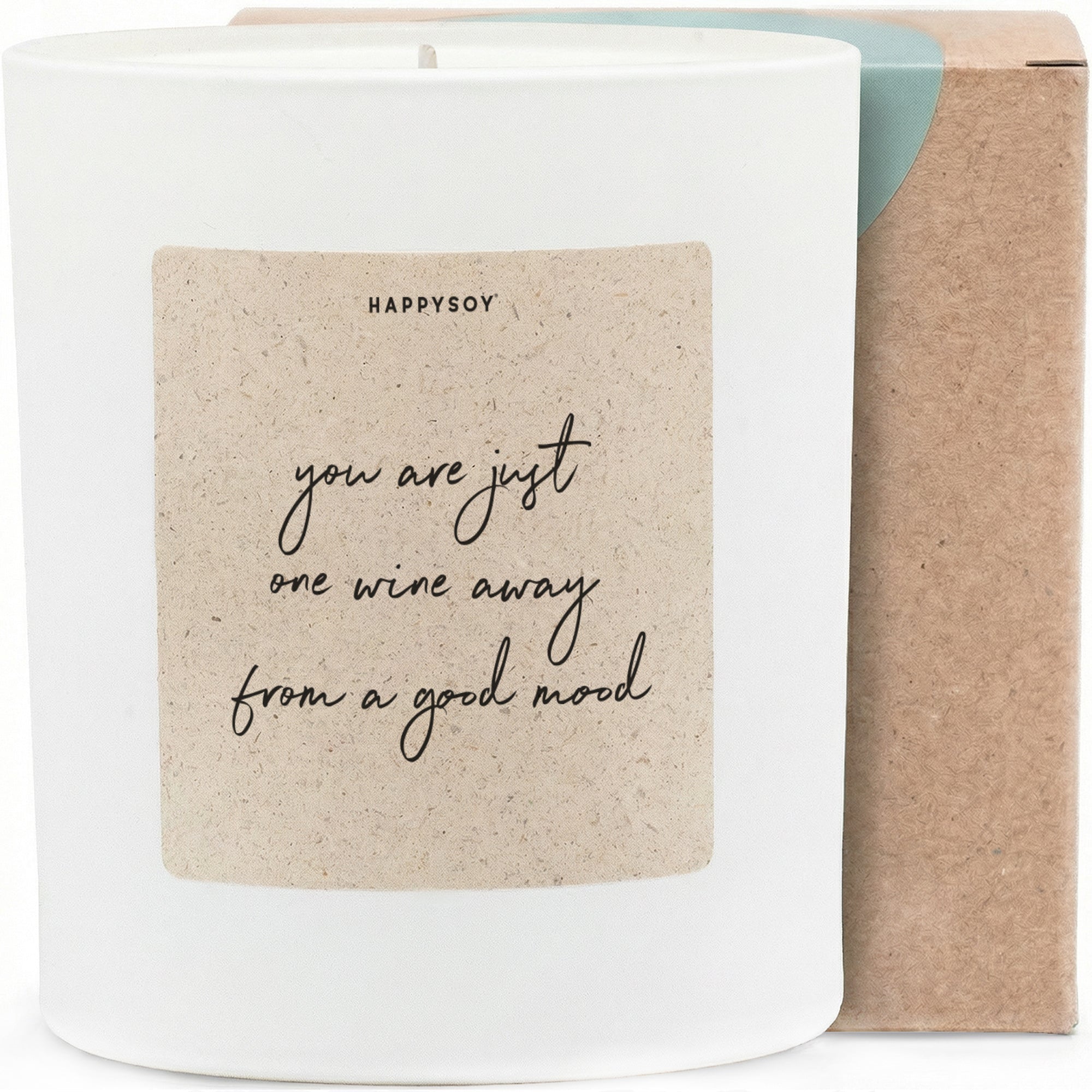 Duftkerze - you are just one wine away from a good mood - Happysoy®