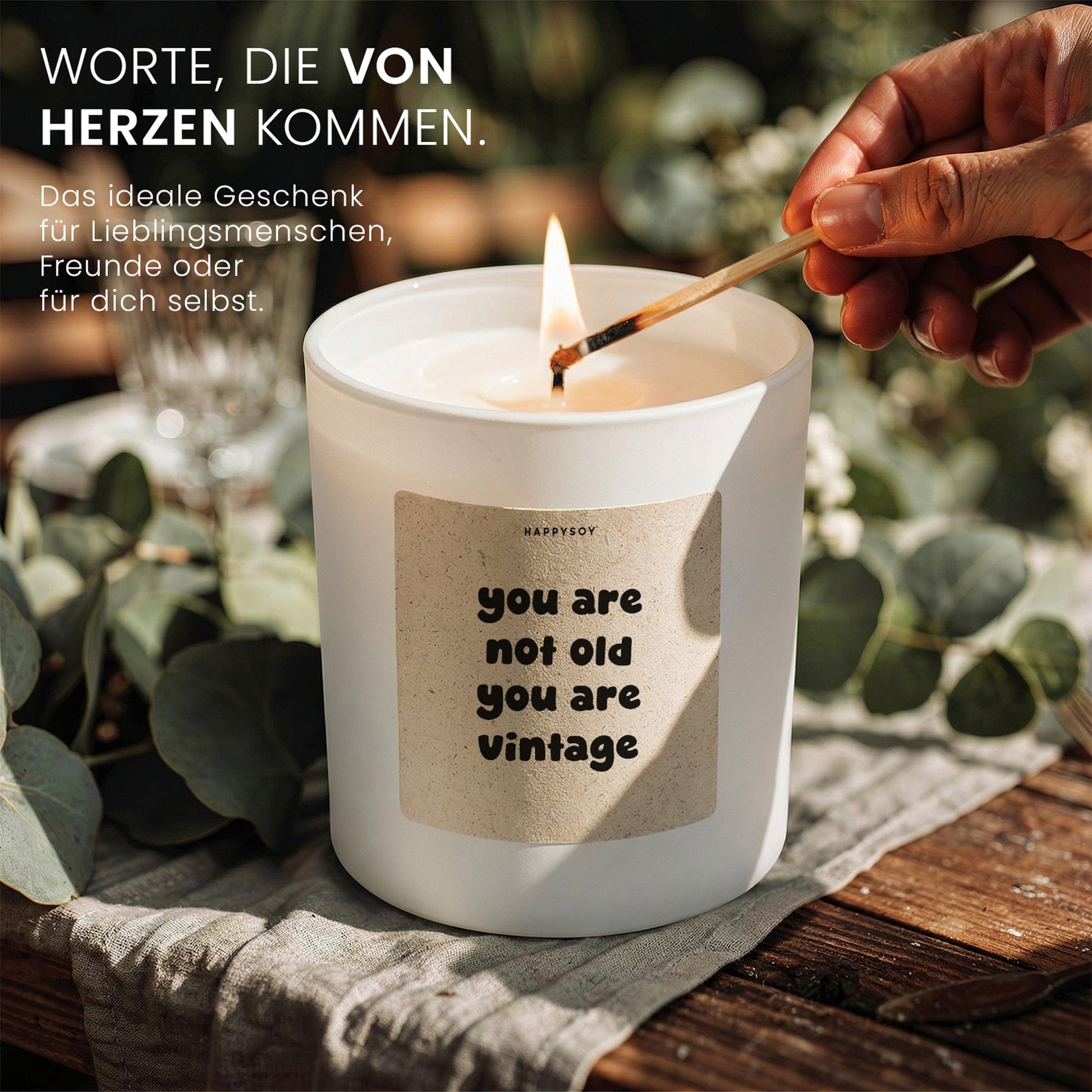 Duftkerze - you are not old vintage you are - Happysoy®