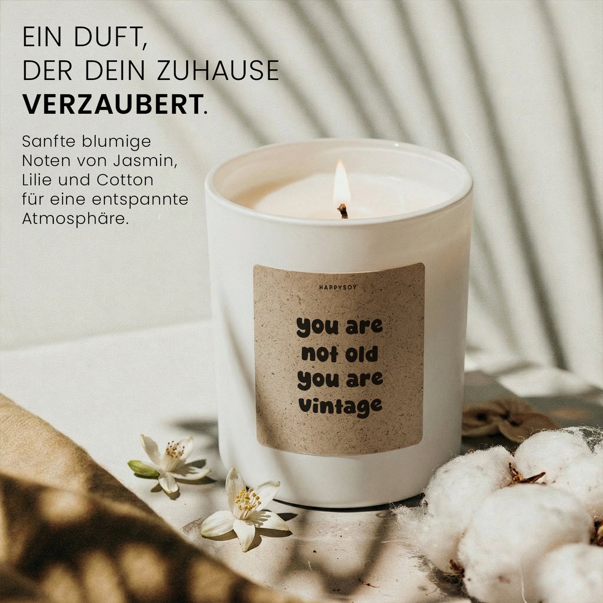 Duftkerze - you are not old vintage you are - Happysoy®