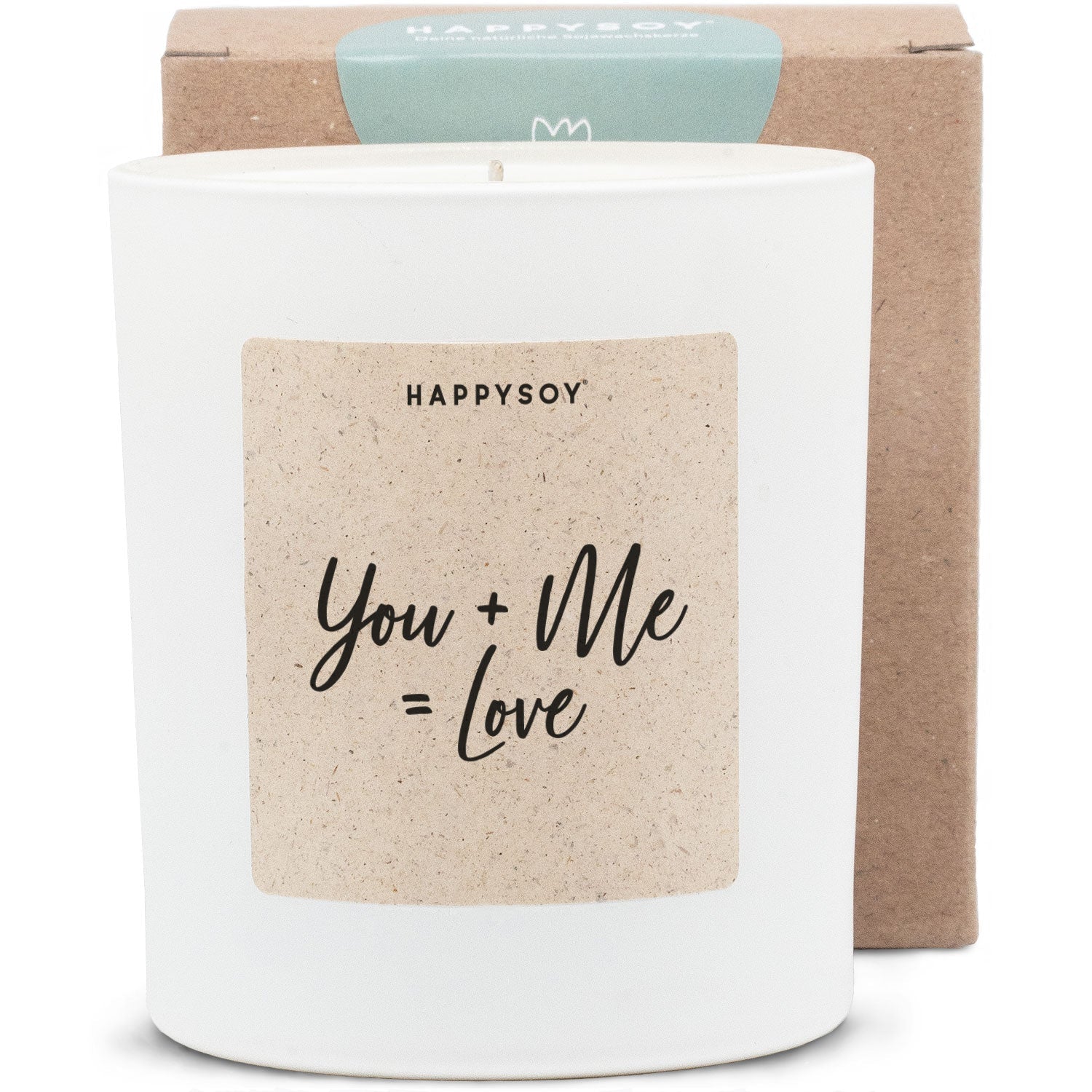 Duftkerze - You + Me = Love - Happysoy®