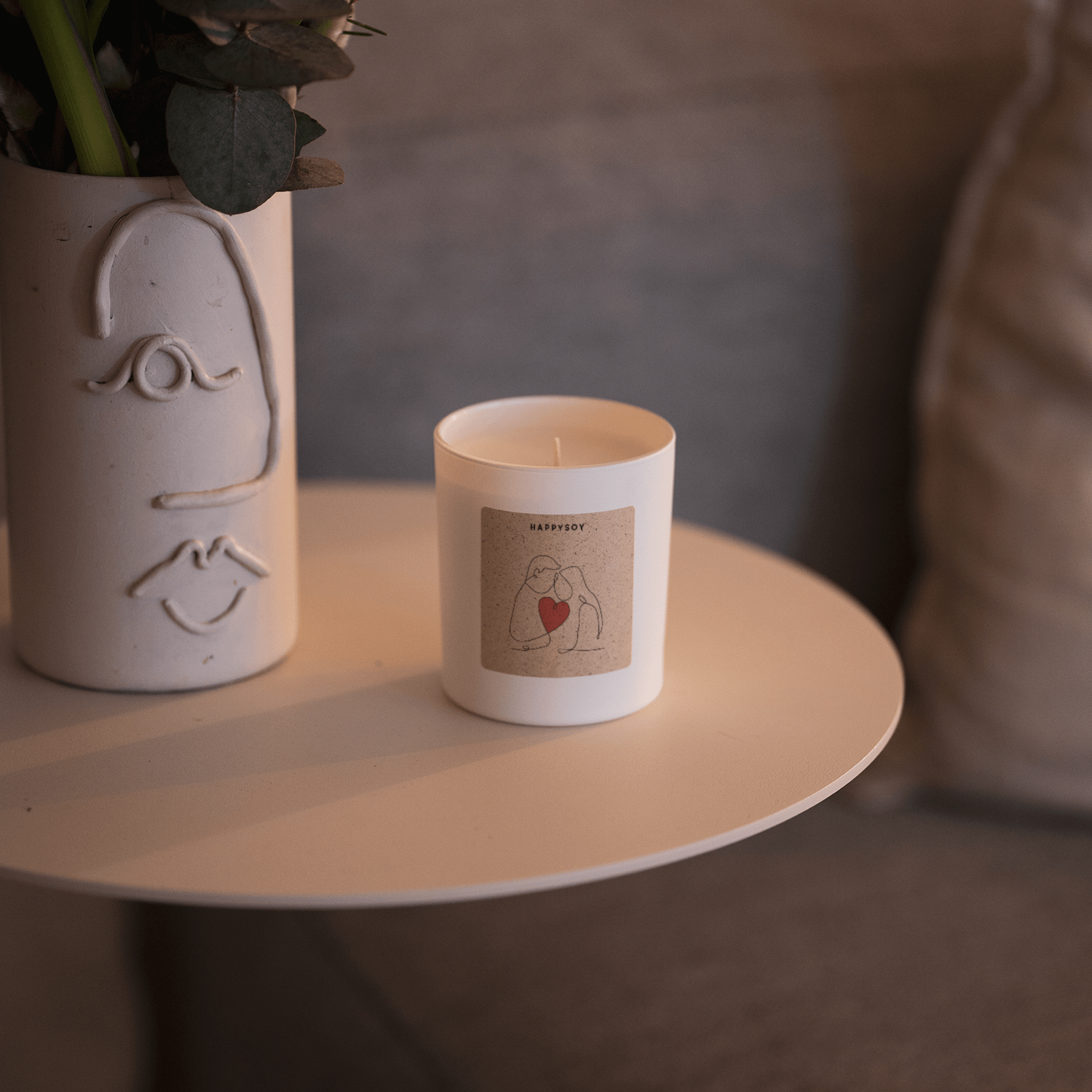 Duftkerze - You & Me mit Herz - Happysoy®