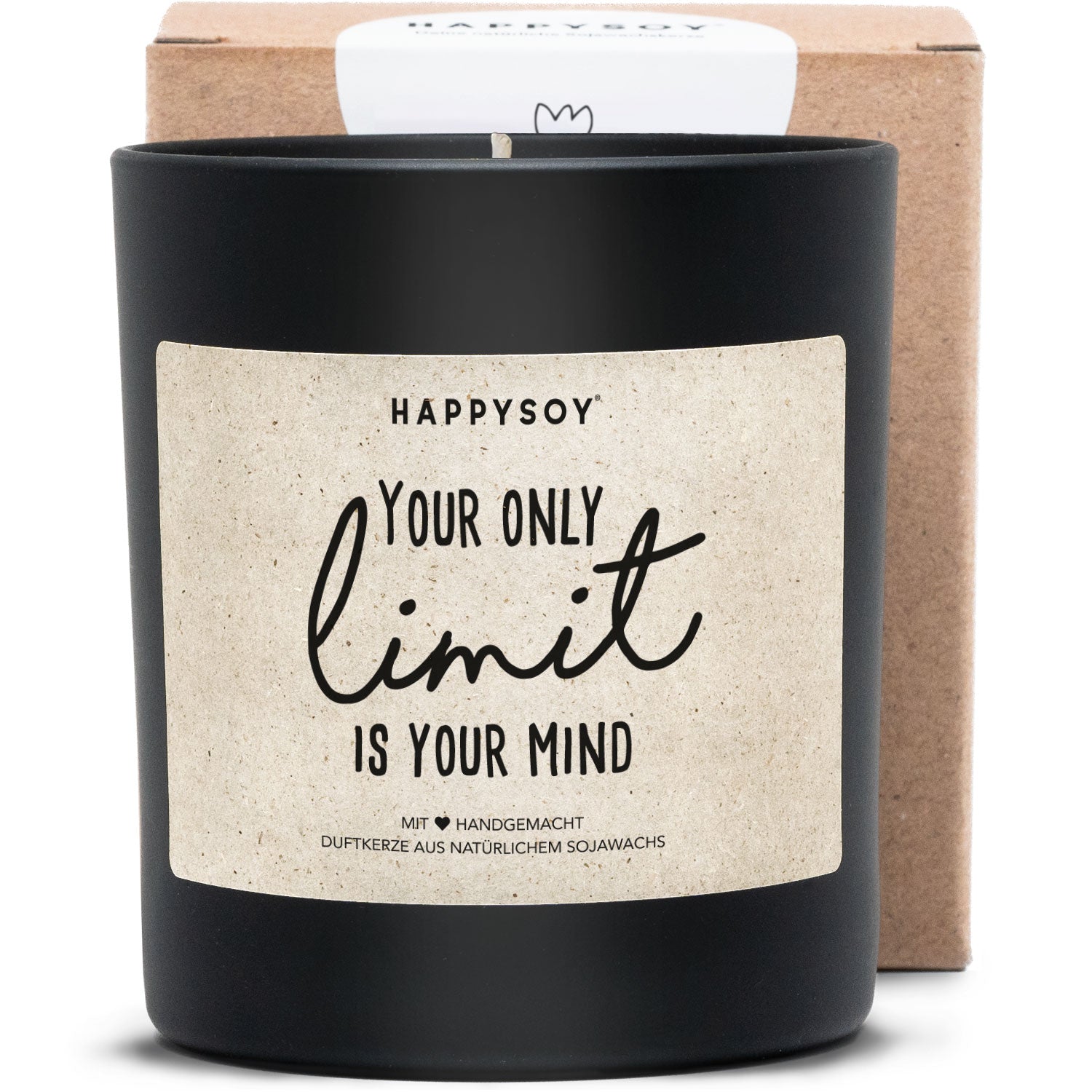 Duftkerze - Your only limit is your mind - Happysoy®