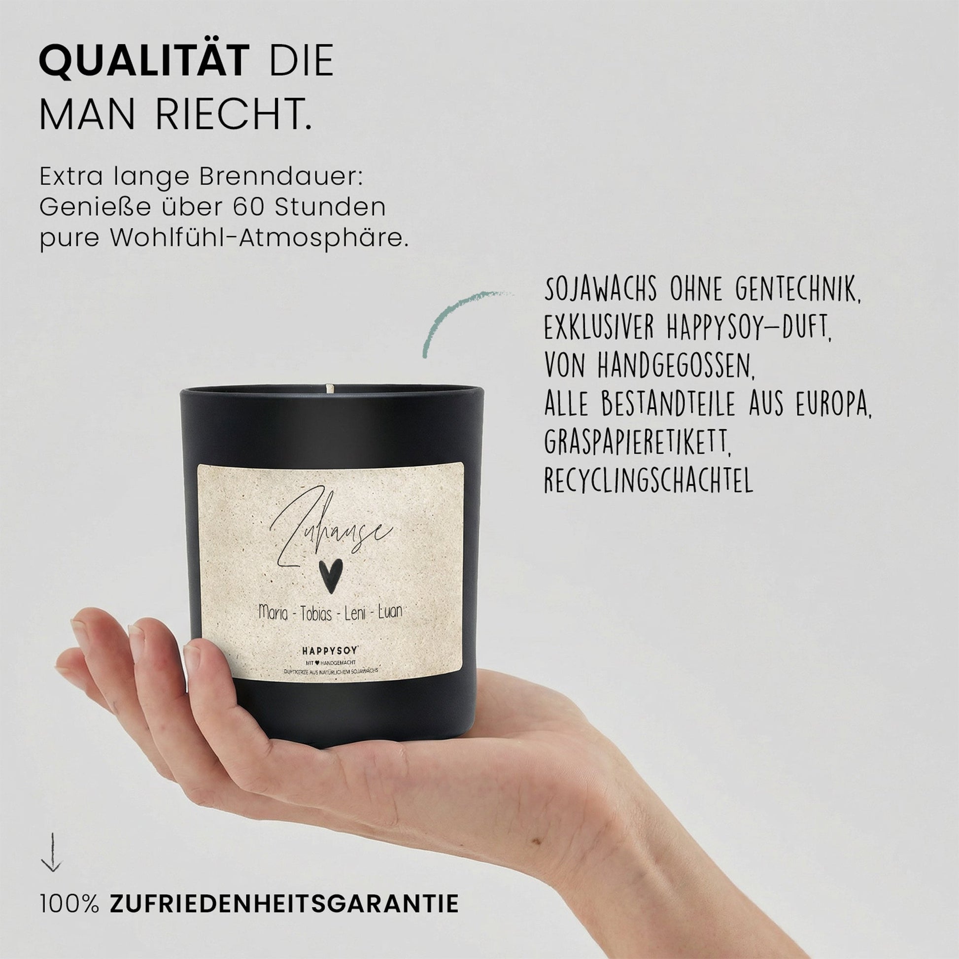 Duftkerze - Zuhause (Personalisierbar) - Happysoy®