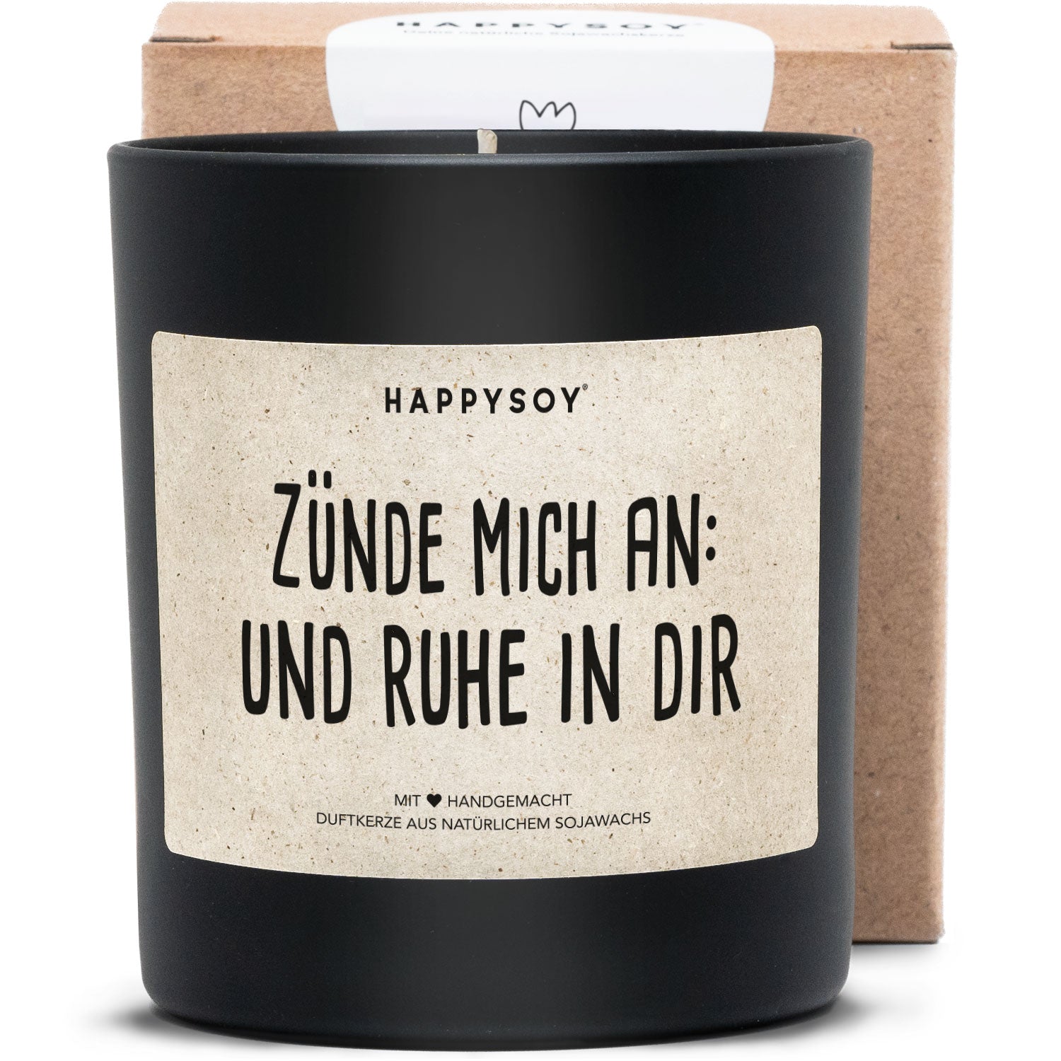 Duftkerze - Zünde mich an und ruhe in dir - Happysoy®