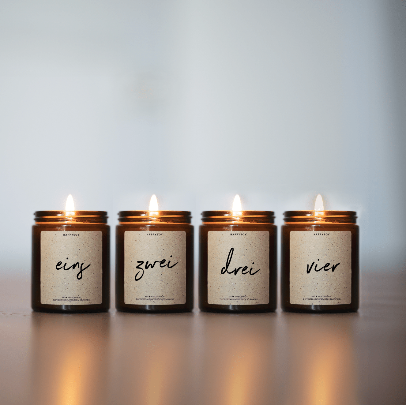 Duftkerzen - Adventskerzen 1,2,3,4 (No. 2) - Happysoy®