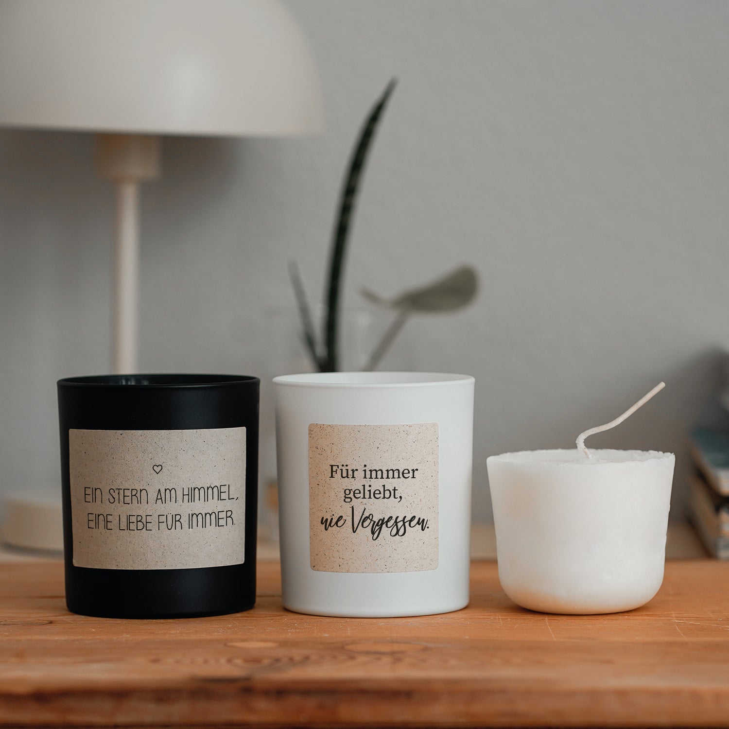 Duftkerzen - Geschenkset - Kondolenz - Bundle 05 inkl. Refill - Happysoy®