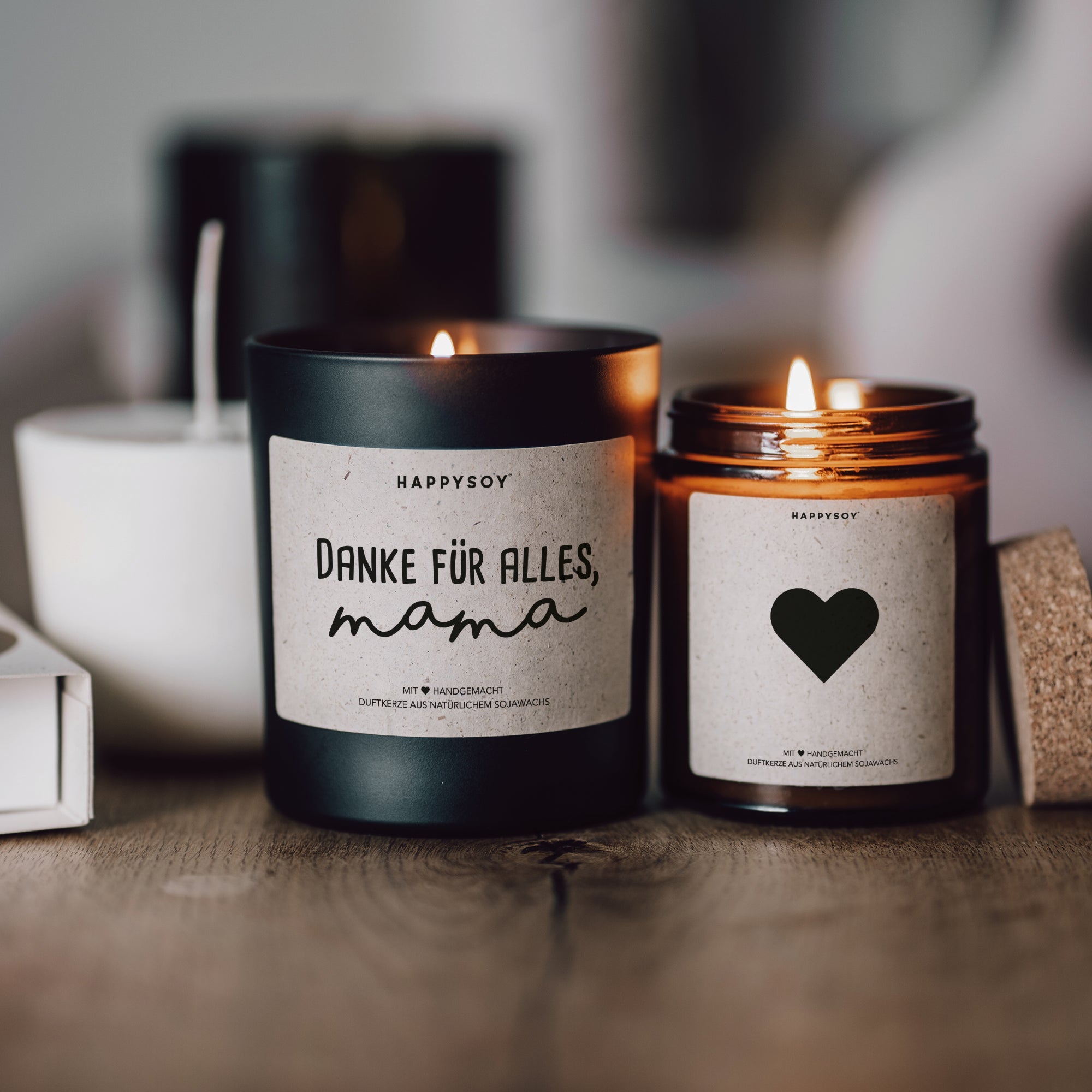 Duftkerzen - Geschenkset Mama - Bundle 02 inkl Refill - Happysoy®