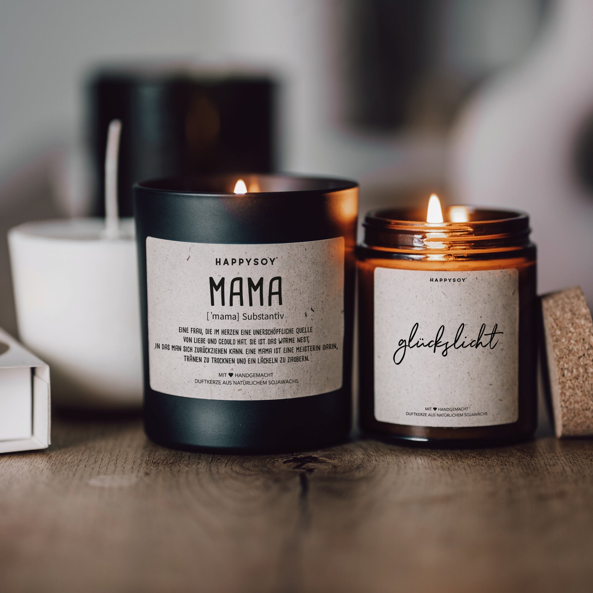 Duftkerzen - Geschenkset Mama - Bundle 04 inkl Refill - Happysoy®