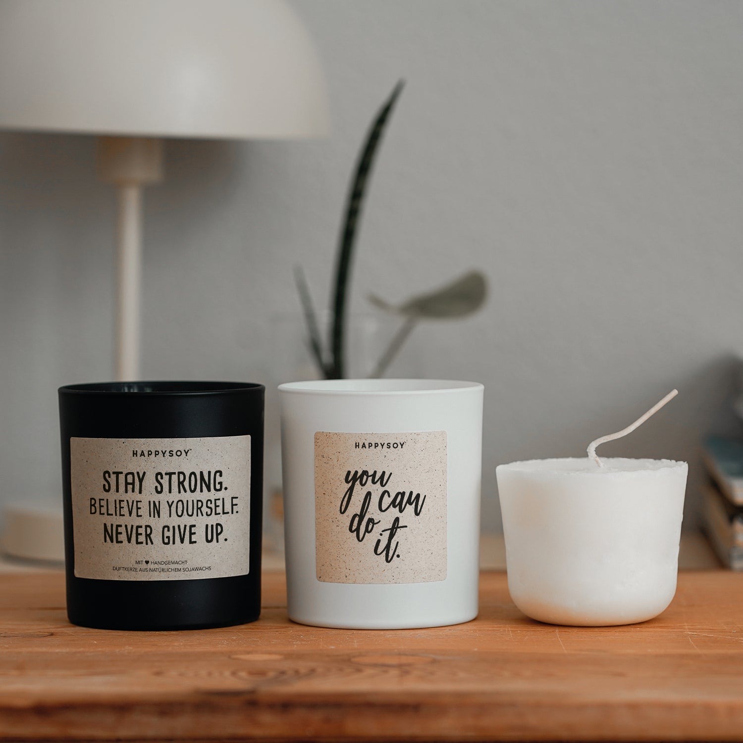 Duftkerzen - Geschenkset - Motivation - Bundle 12 inkl. Refill - Happysoy®