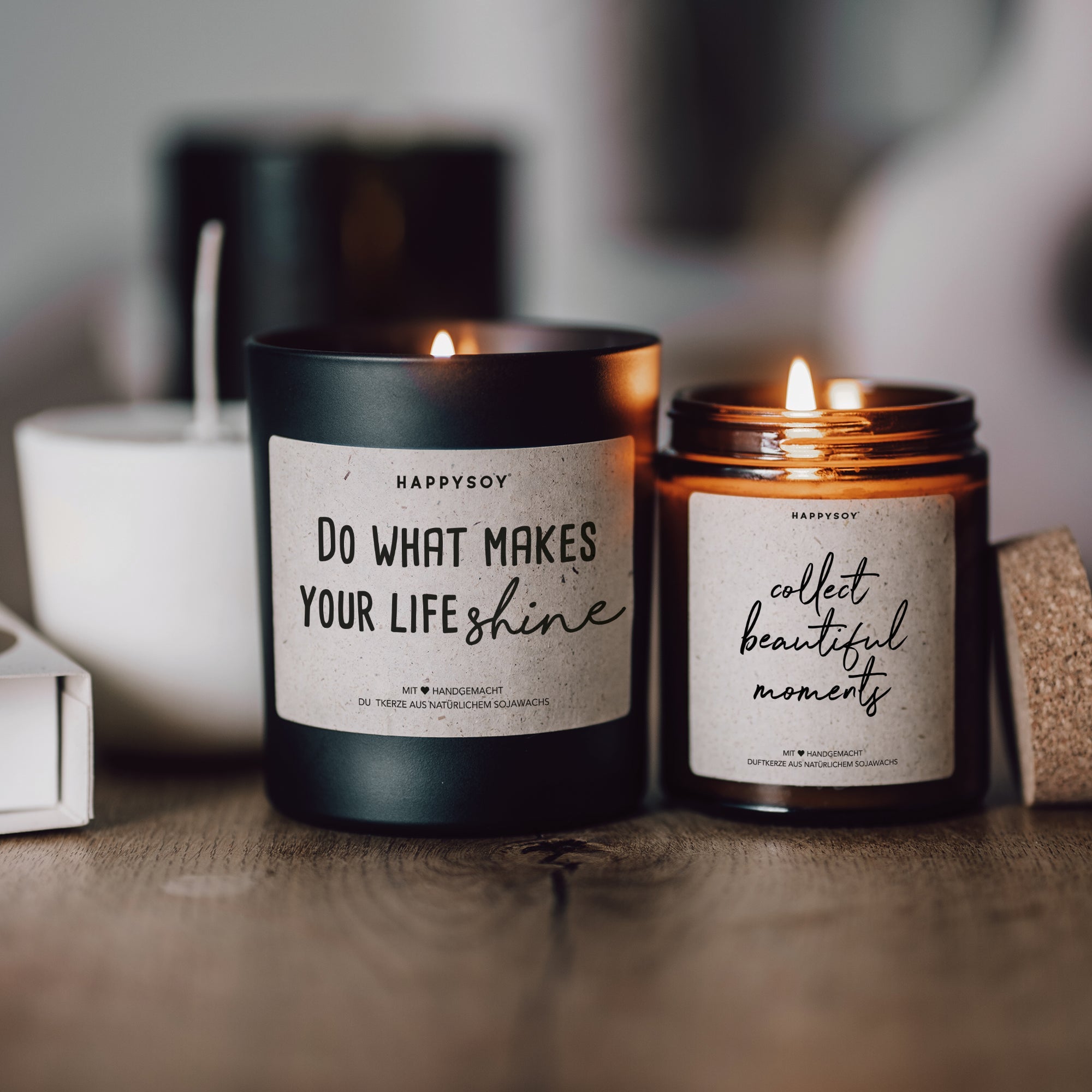 Duftkerzen - Geschenkset Motivations - Bundle 03 inkl. Refill - Happysoy®