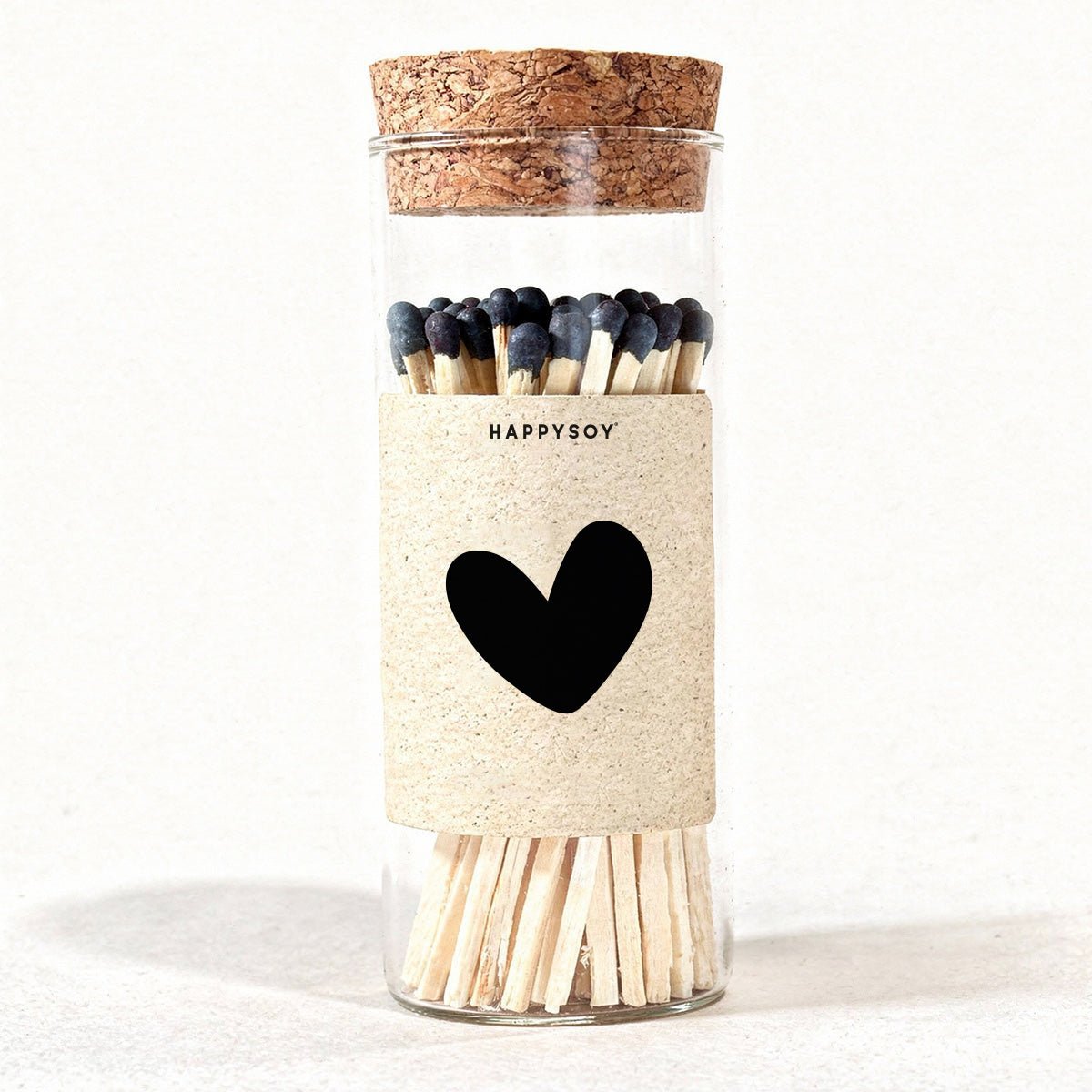 Streichhölzer im Glas mit Korken - Happysoy®