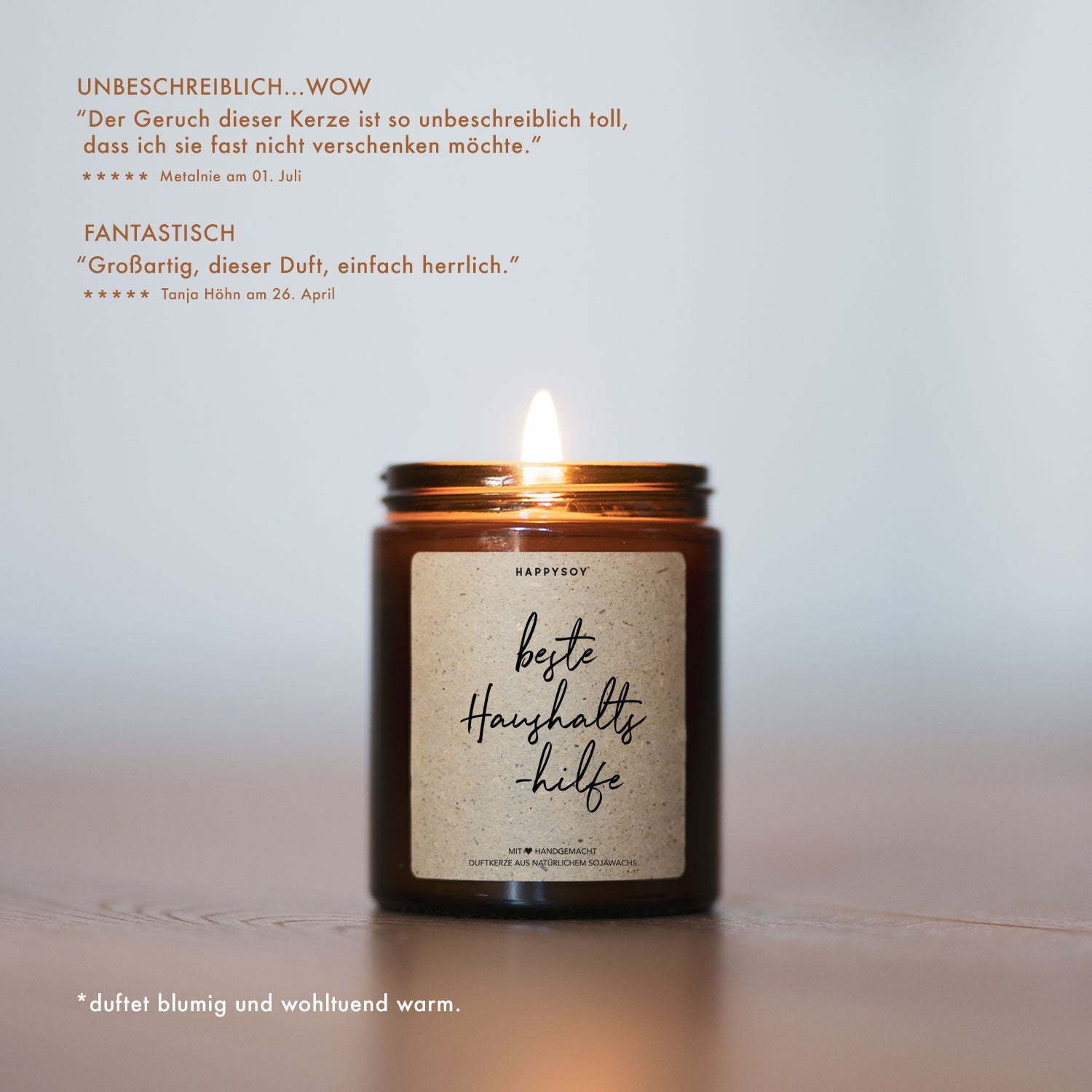 Duftkerze - Beste Haushaltshilfe - Happysoy®