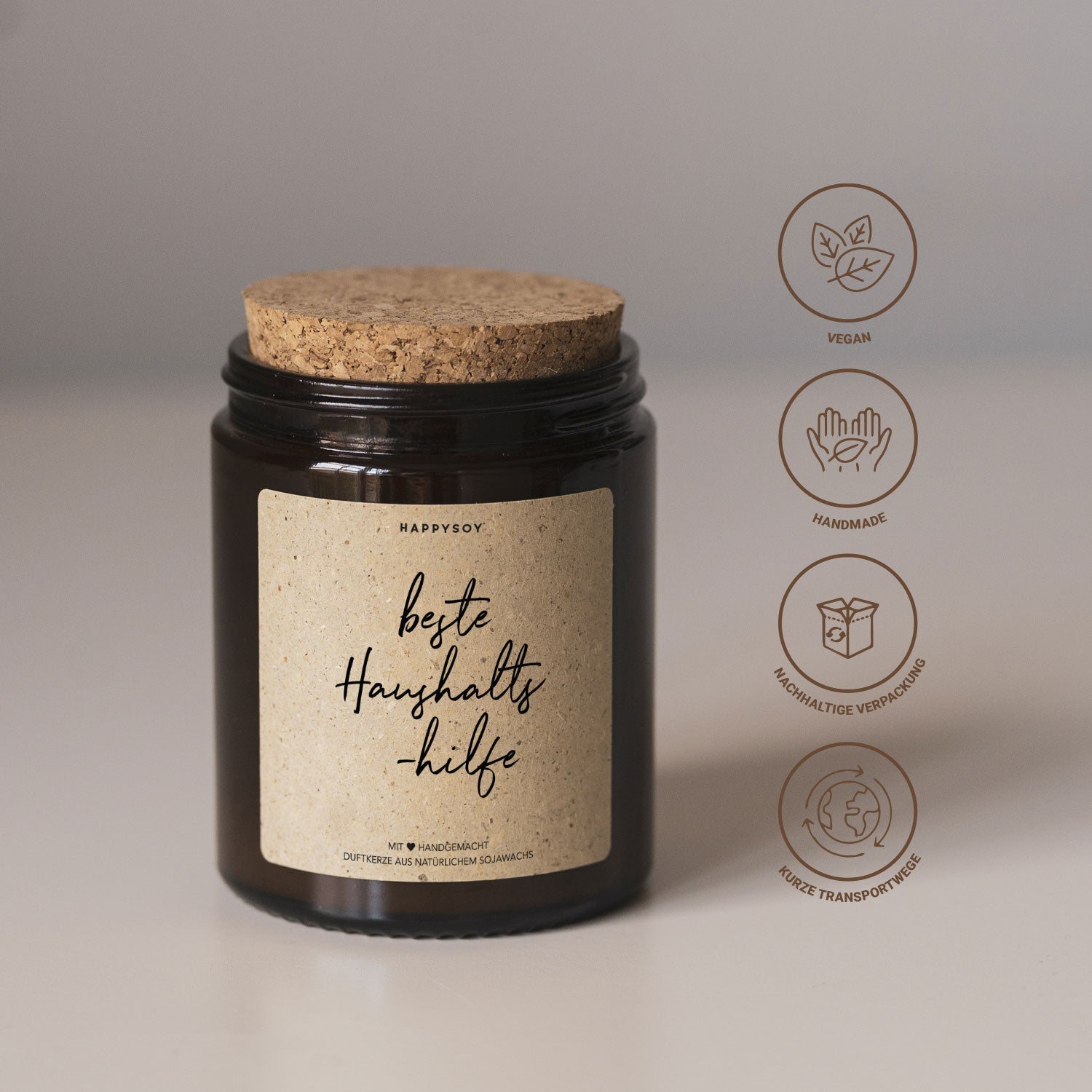 Duftkerze - Beste Haushaltshilfe - Happysoy®