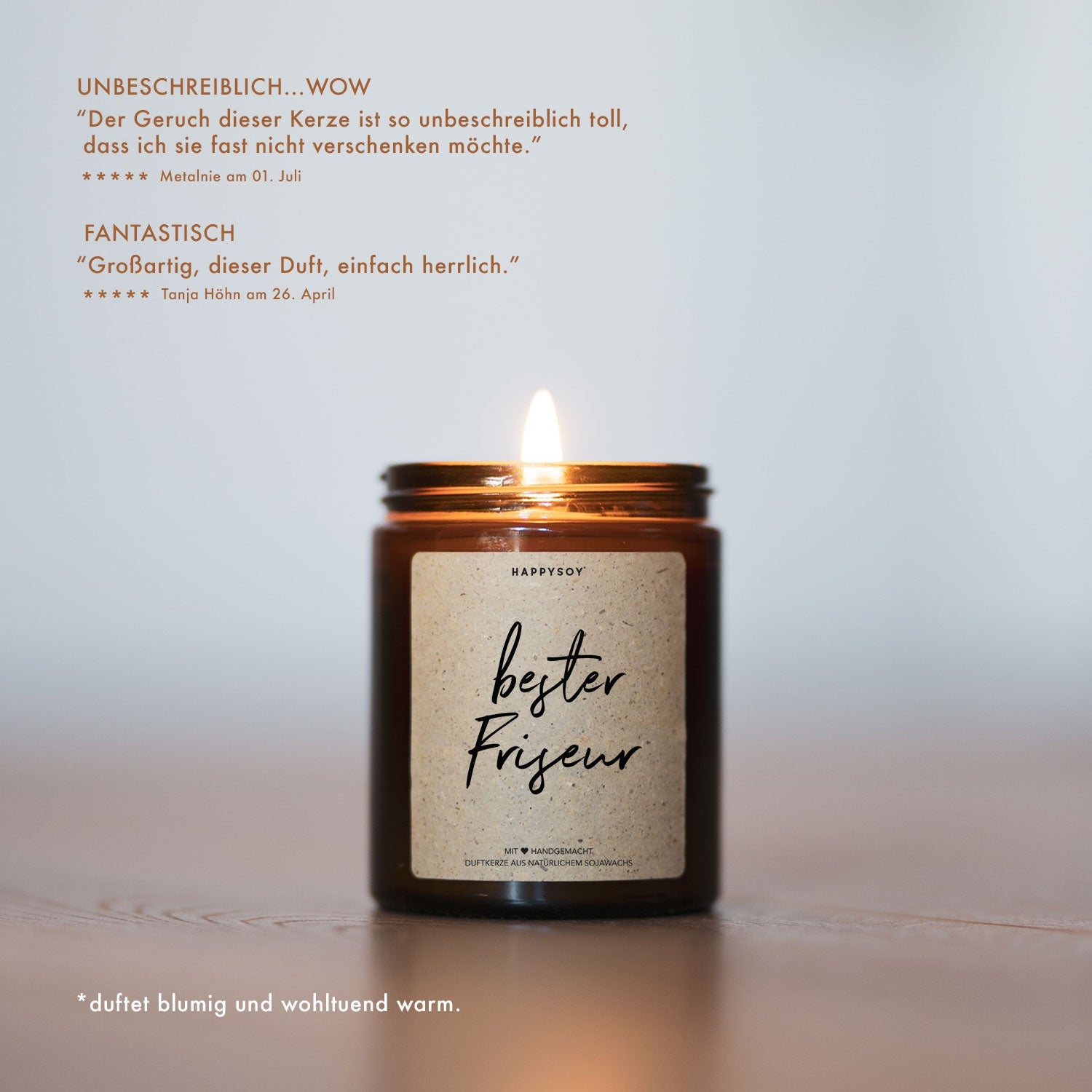 Duftkerze - Bester Friseur - Happysoy®