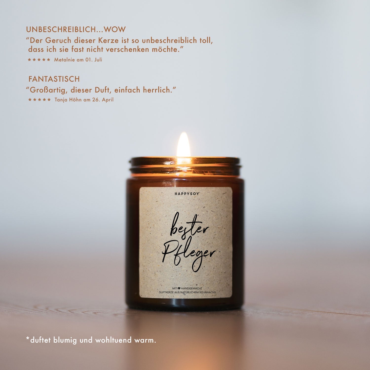 Duftkerze - Bester Pfleger - Happysoy®