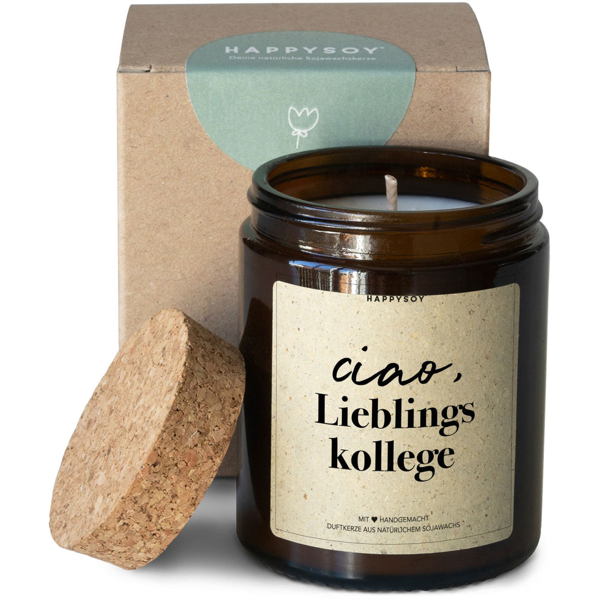 Duftkerze - Ciao, Lieblingskollege! - Happysoy®