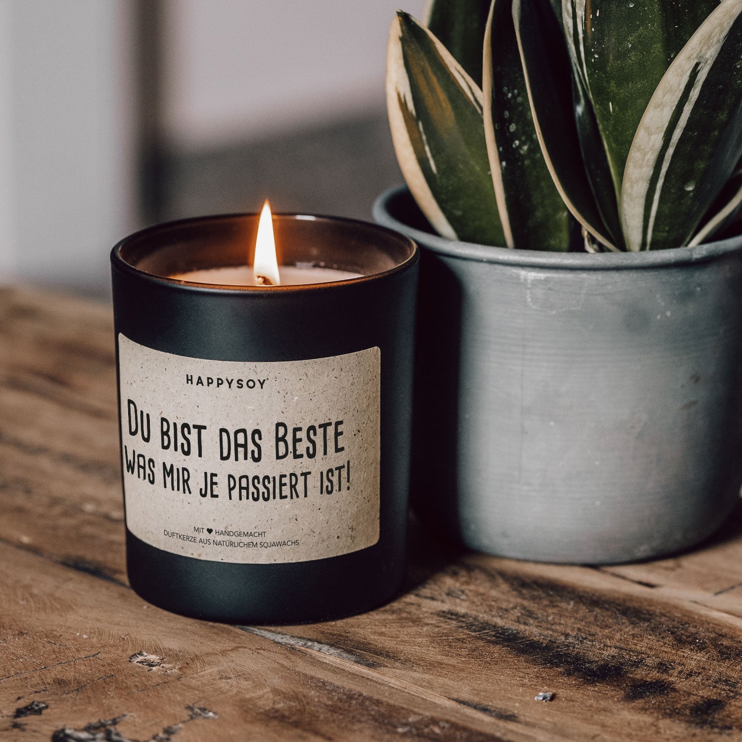 Duftkerze - Du bist das Beste was mir je passiert ist - Happysoy®