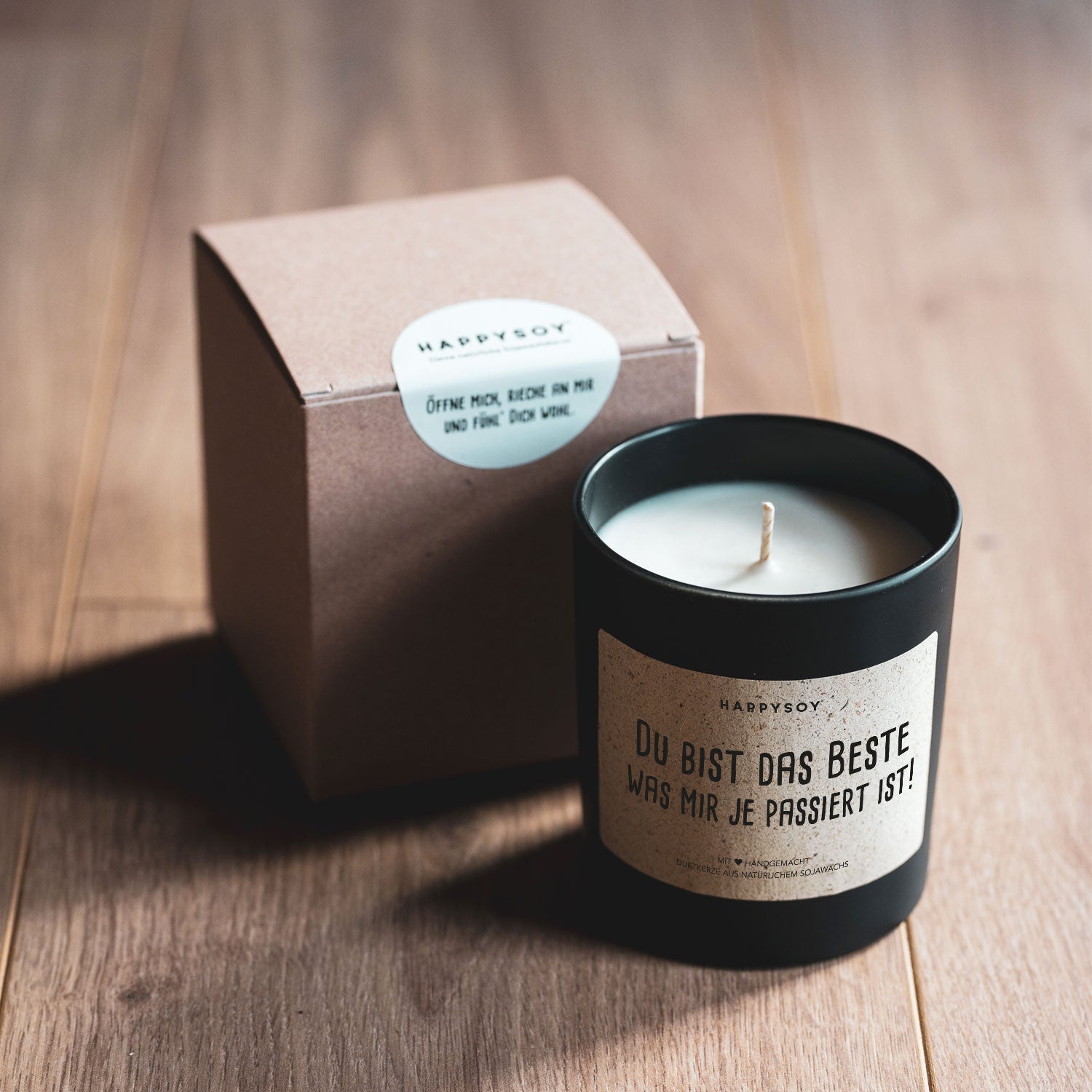 Duftkerze - Du bist das Beste was mir je passiert ist - Happysoy®