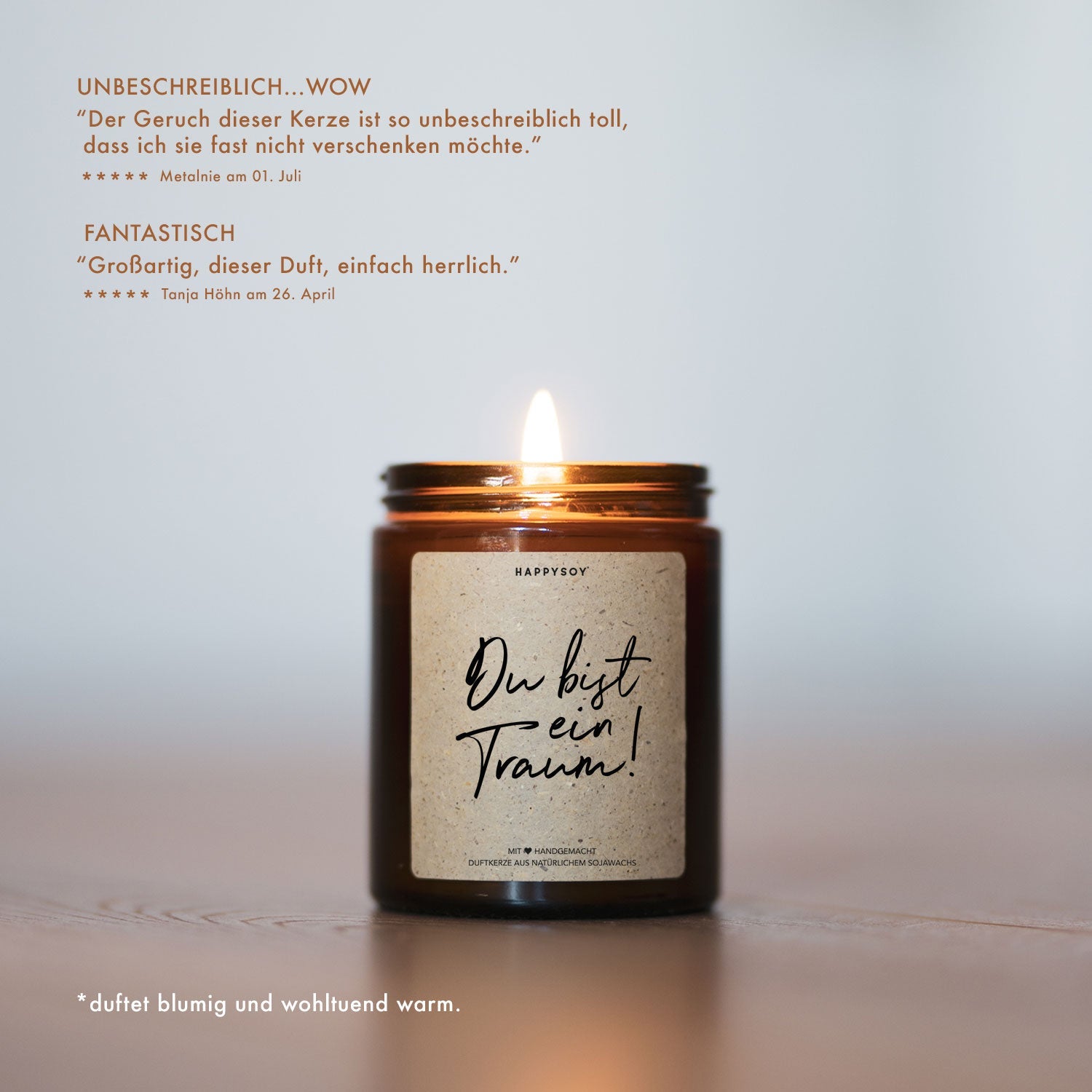 Duftkerze - Du bist ein Traum! - Happysoy®