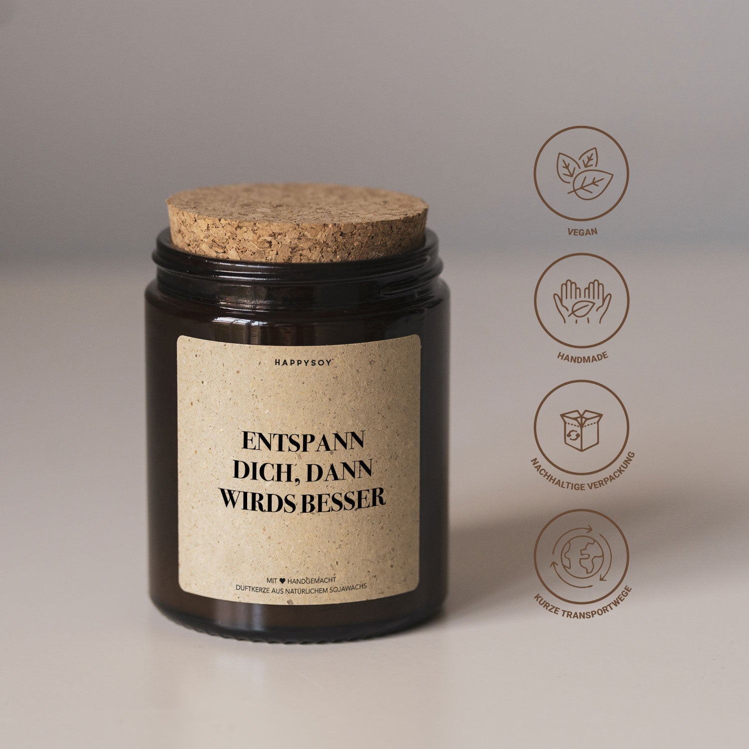 Duftkerze - Entspann dich, dann wirds besser - Happysoy®