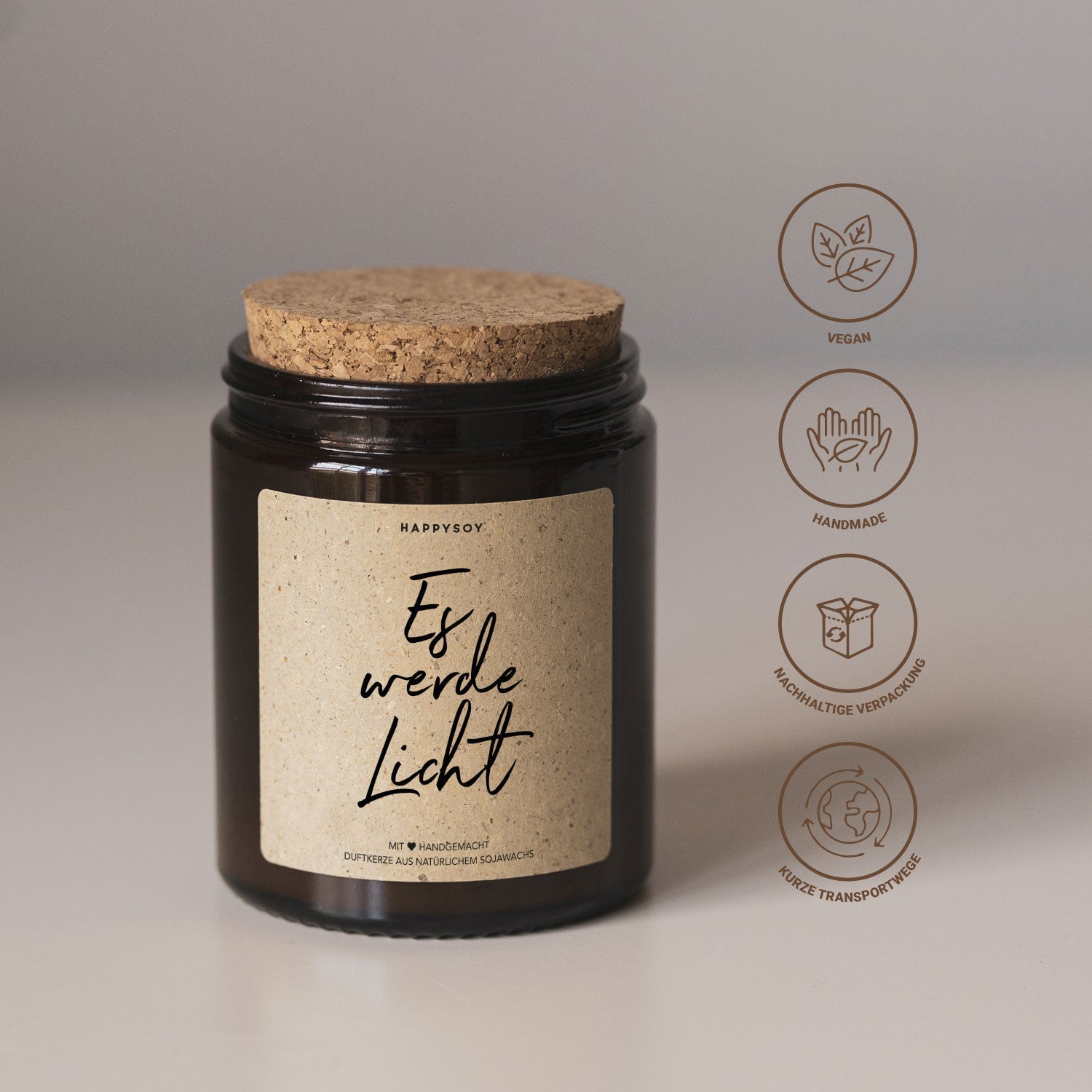 Duftkerze - Es werde Licht - Happysoy®