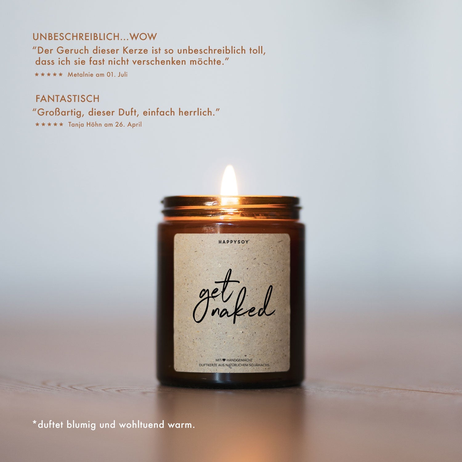 Duftkerze - get naked. - Happysoy®