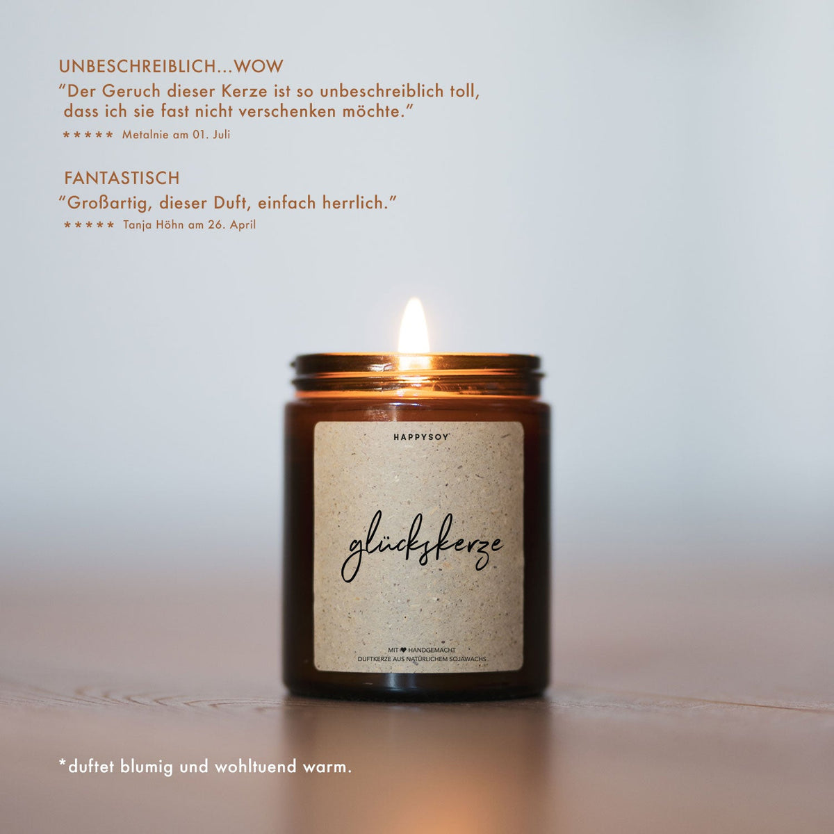 Duftkerze - Glückskerze - Happysoy®