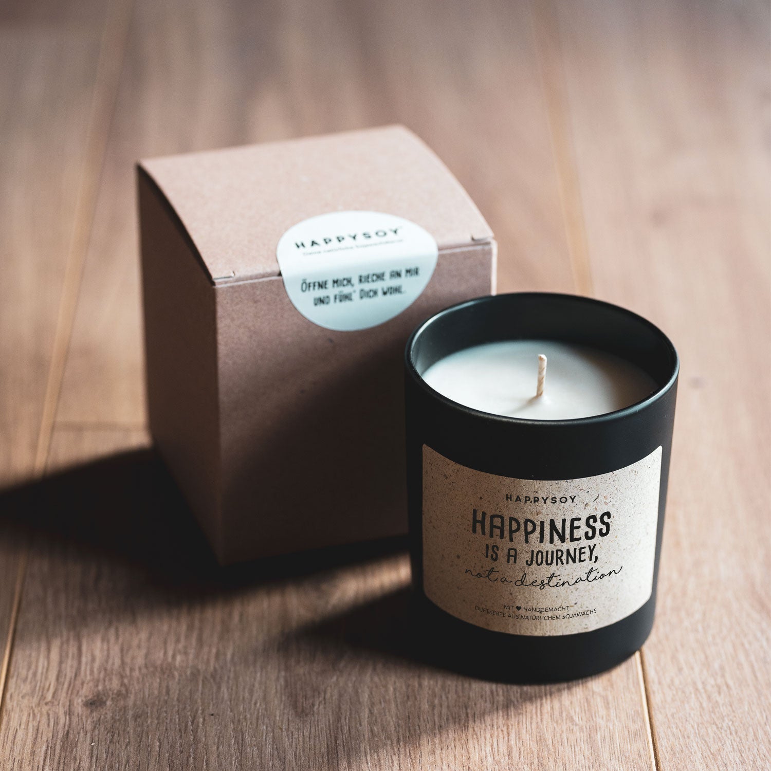 Duftkerze - Happiness is a journey, not a destination - Happysoy®