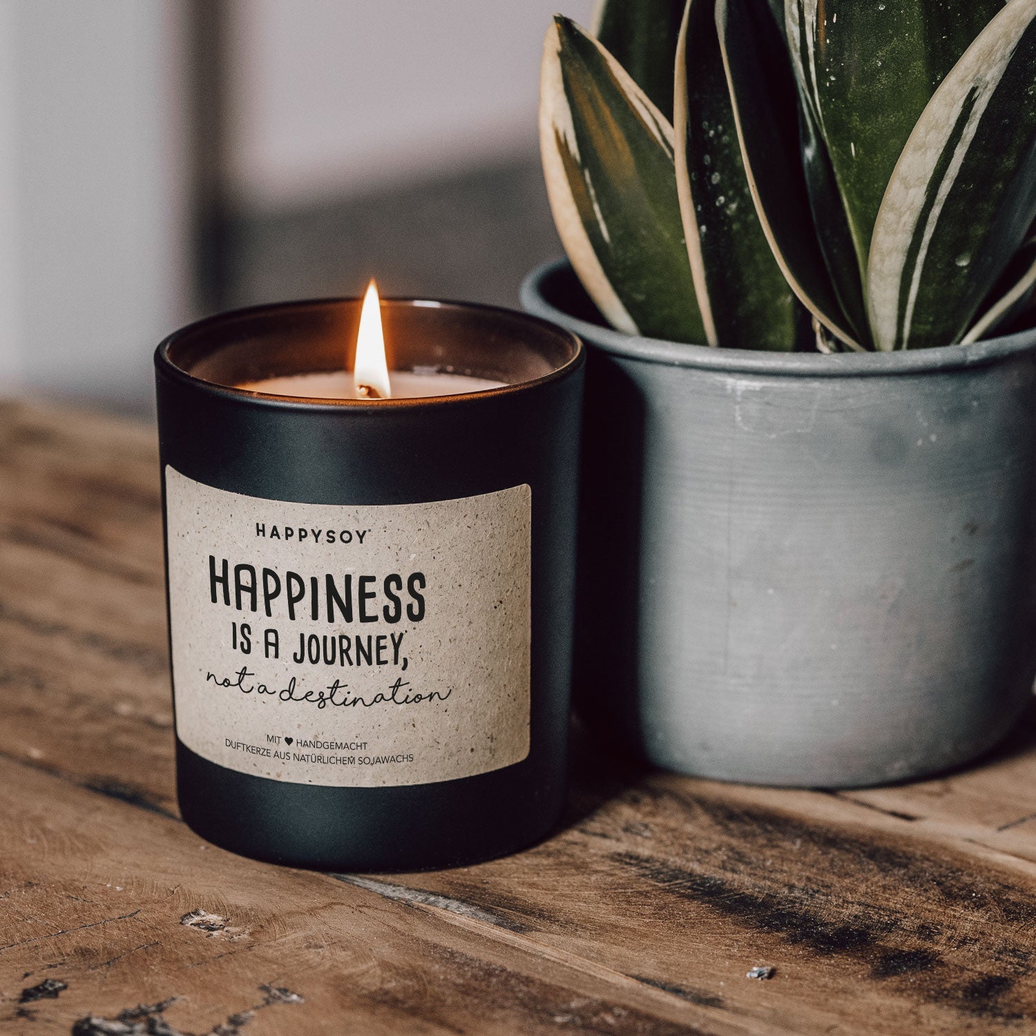 Duftkerze - Happiness is a journey, not a destination - Happysoy®