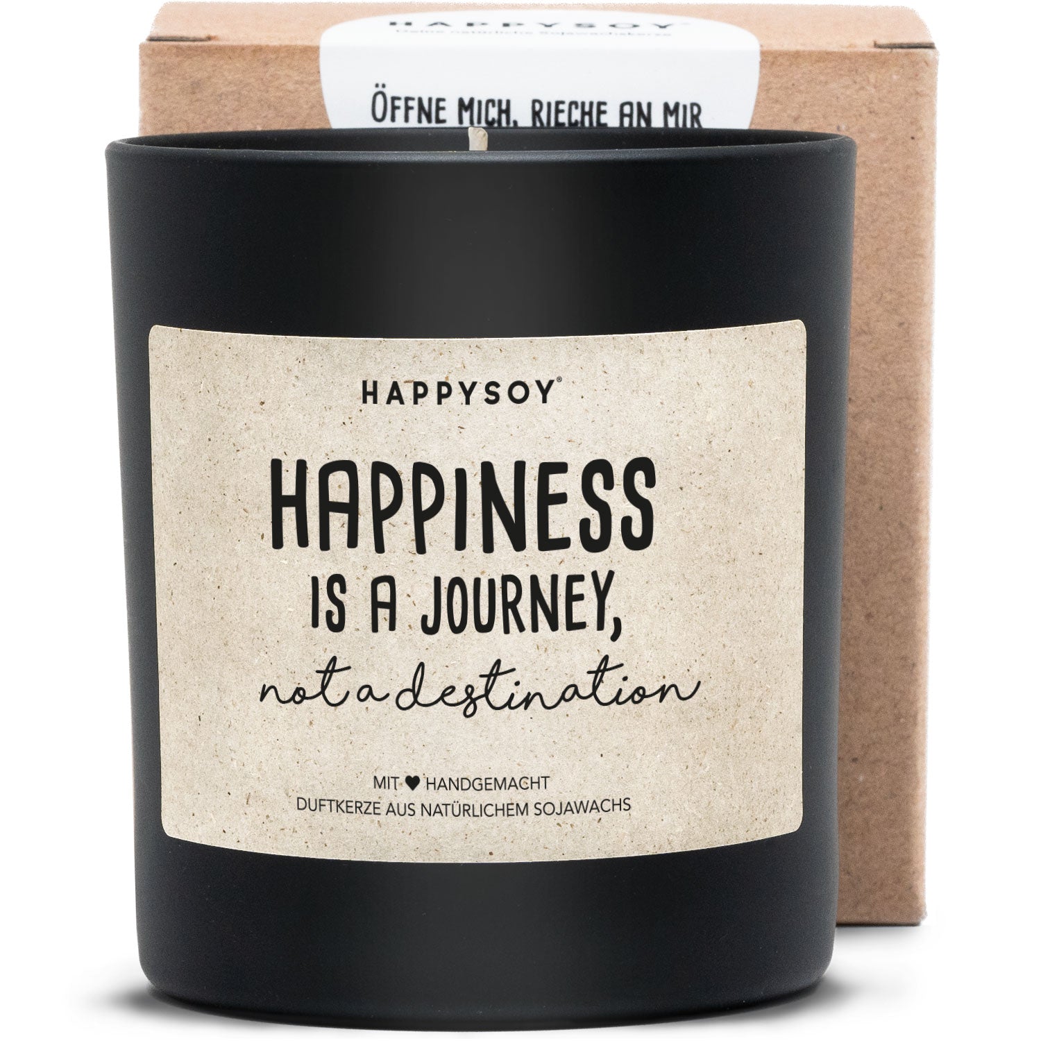 Duftkerze - Happiness is a journey, not a destination - Happysoy®