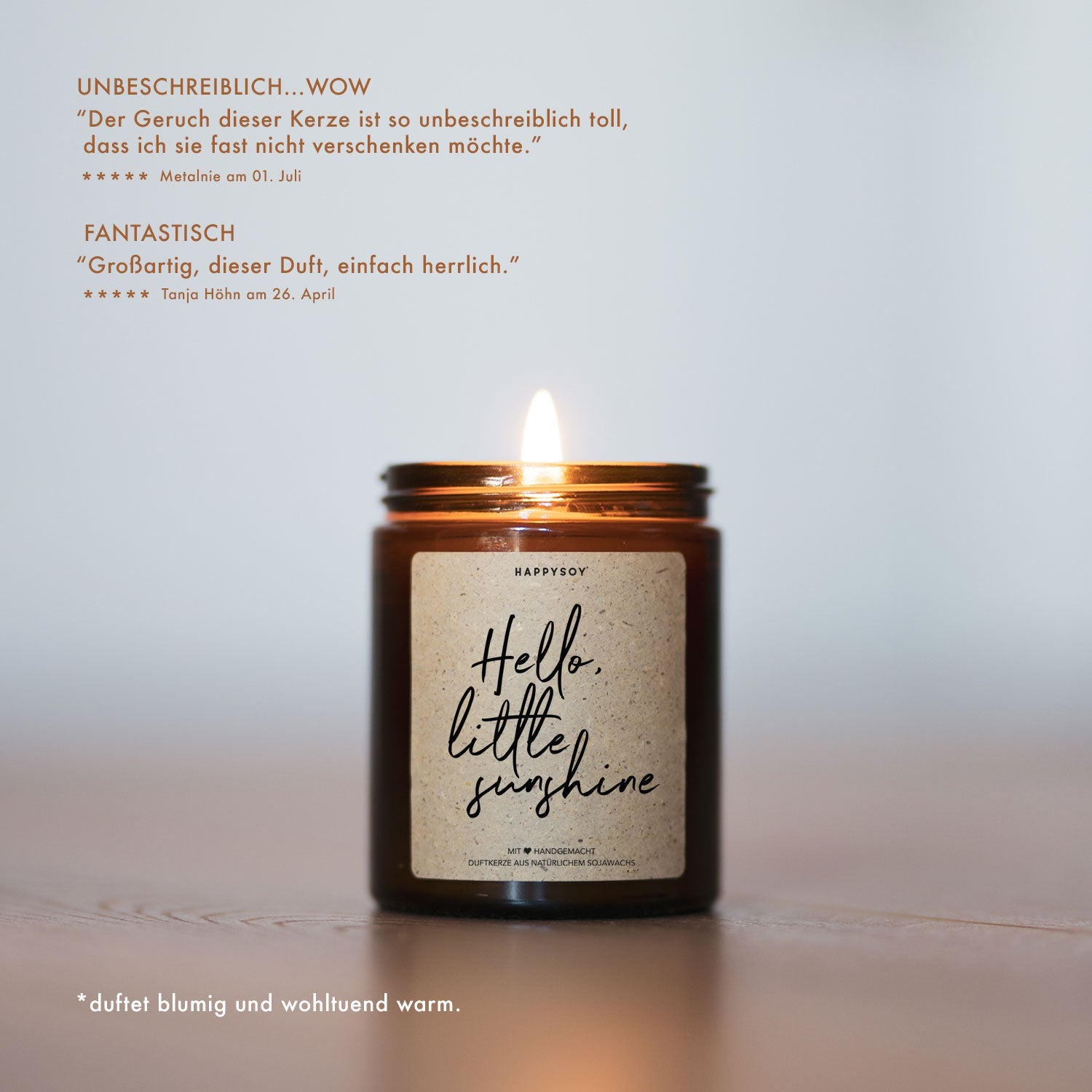 Duftkerze - Hello, little sunshine! - Happysoy®