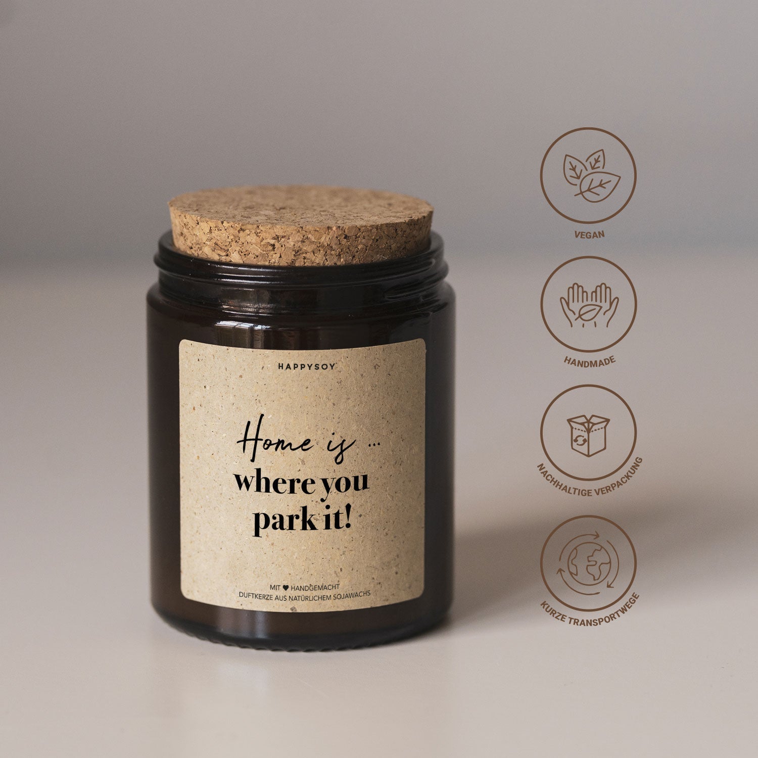 Duftkerze - Home is ... where you park it! - Happysoy®
