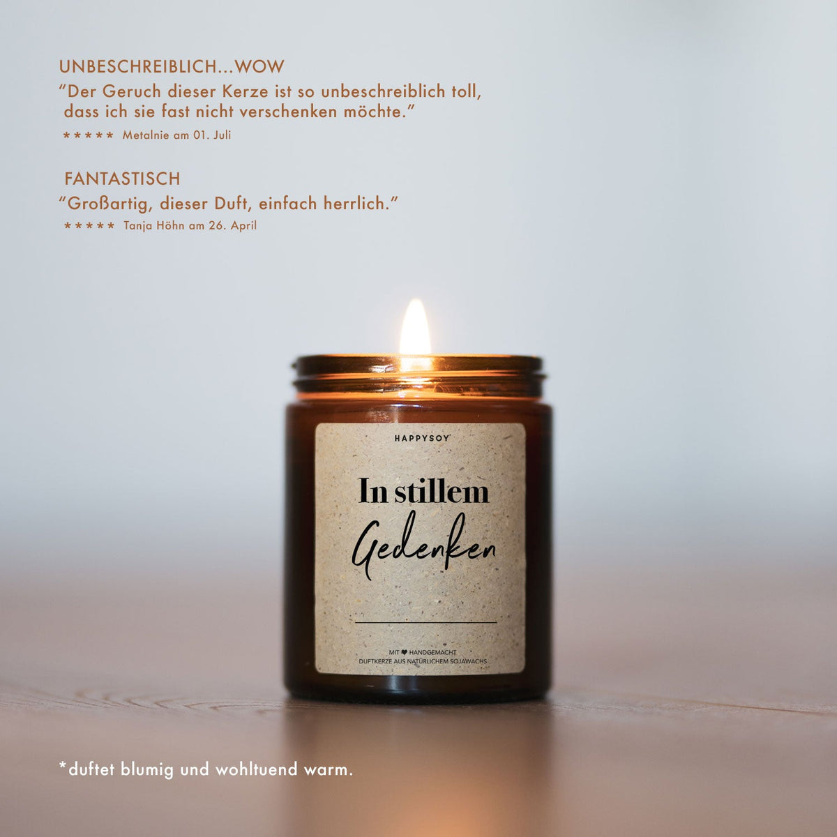 Duftkerze - In stillem Gedenken ____________ - Happysoy®