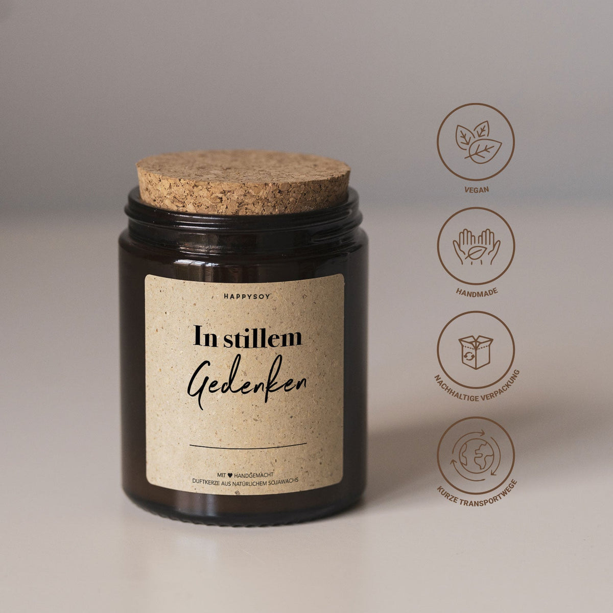 Duftkerze - In stillem Gedenken ____________ - Happysoy®