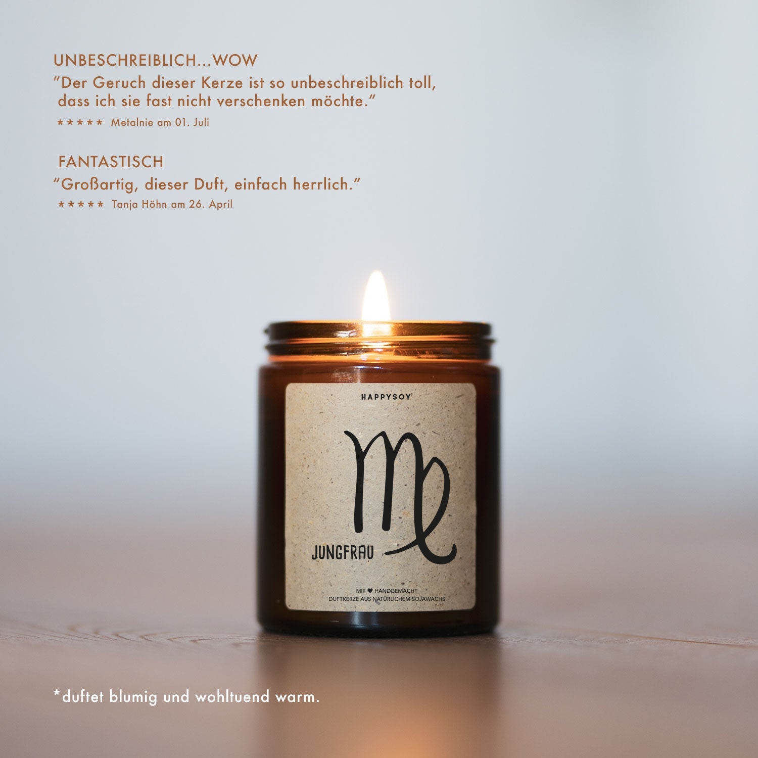 Duftkerze - Jungfrau - Happysoy®