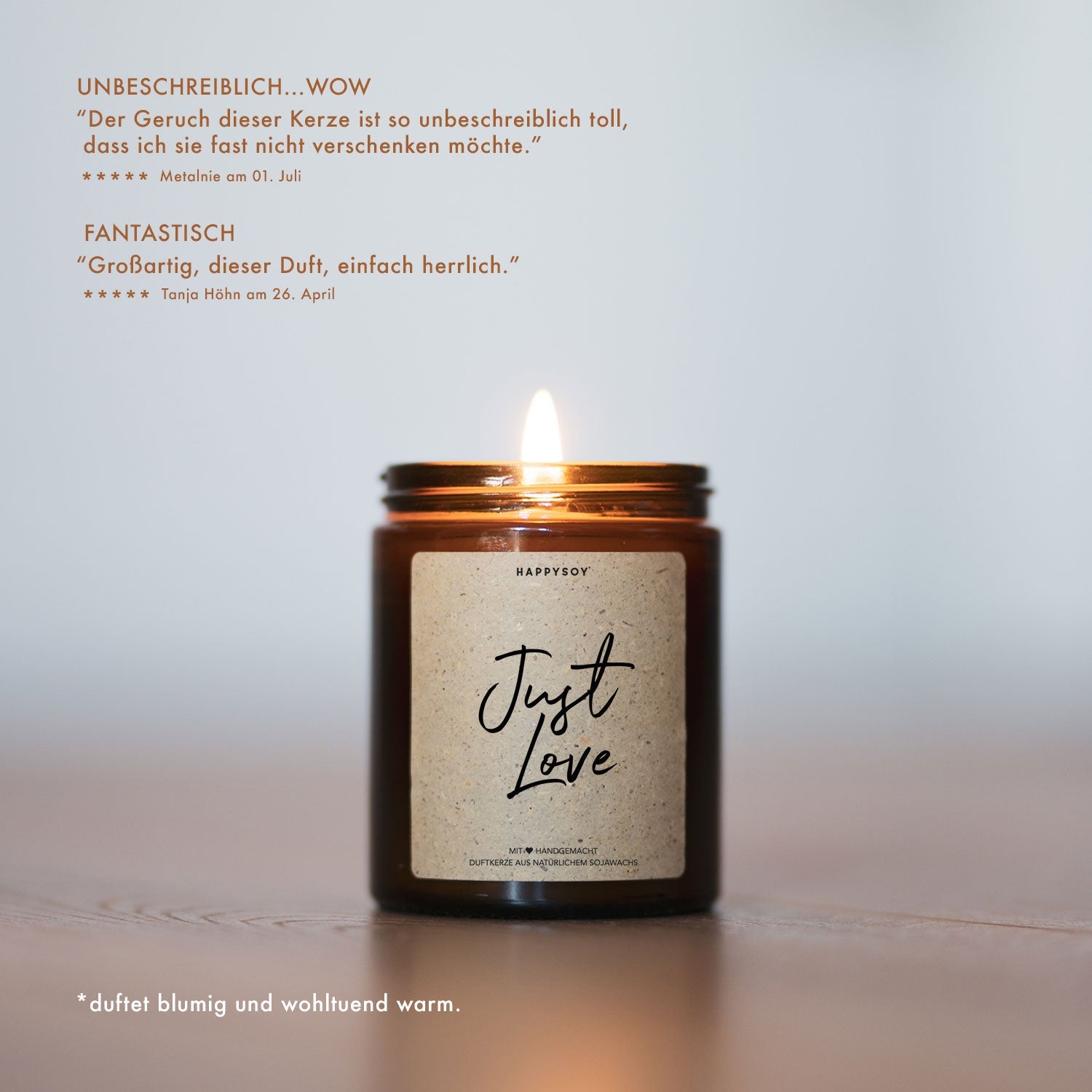 Duftkerze - Just love! - Happysoy®