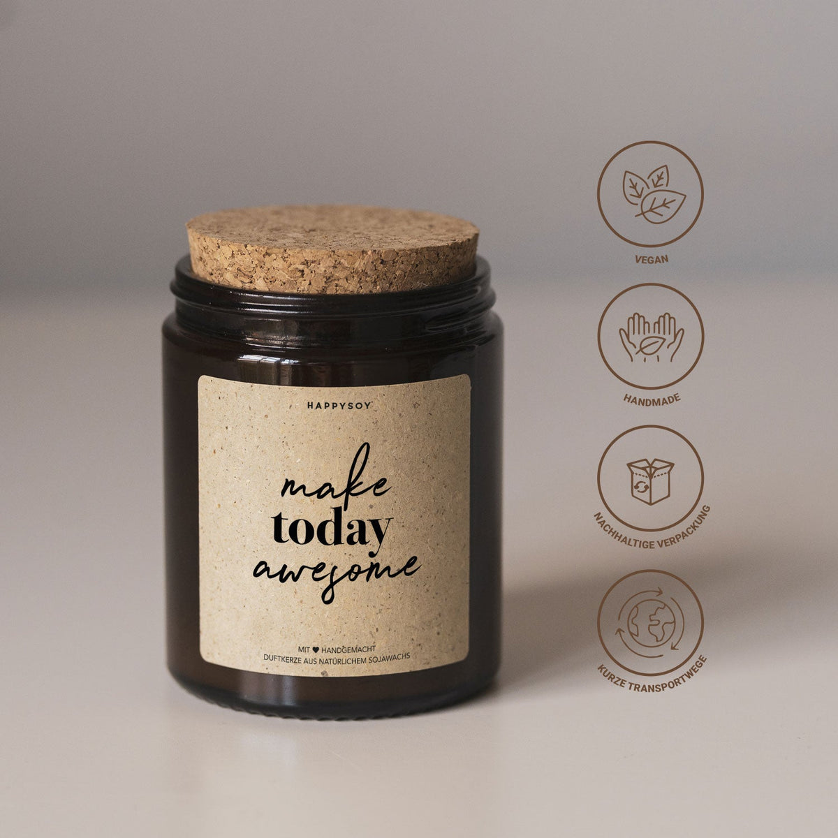 Duftkerze - Make today awesome! - Happysoy®