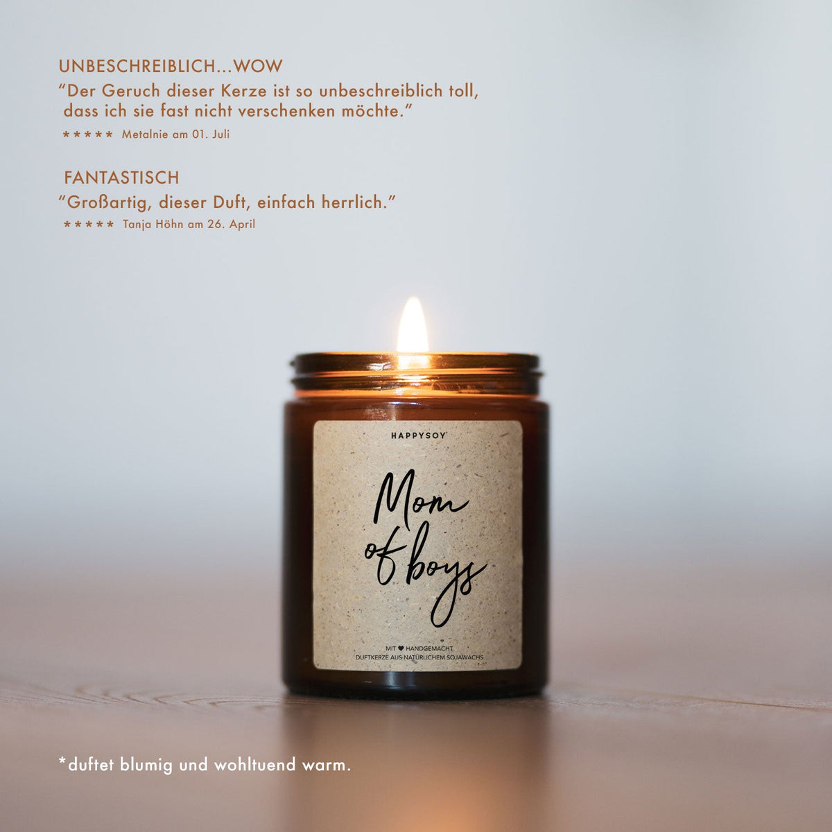 Duftkerze - Mom of boys - Happysoy®