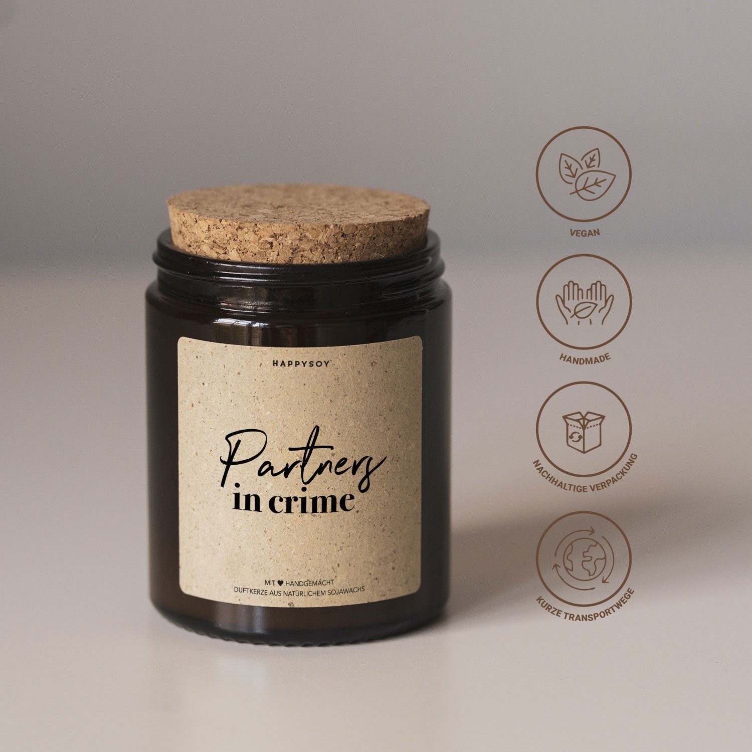 Duftkerze - Partners in crime - Happysoy®