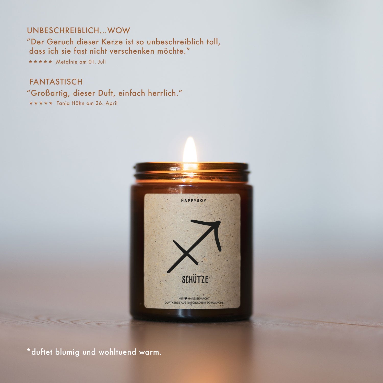 Duftkerze - Schütze - Happysoy®