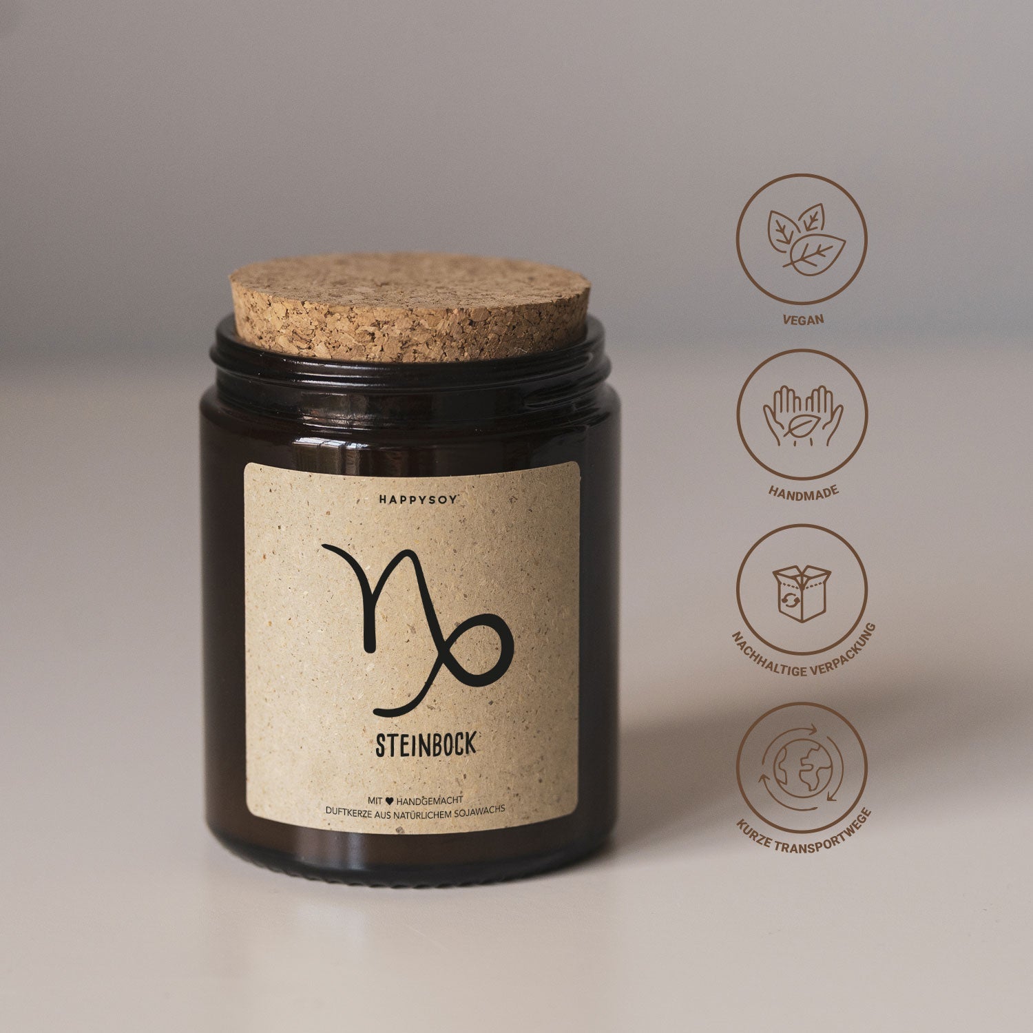 Duftkerze - Steinbock - Happysoy®