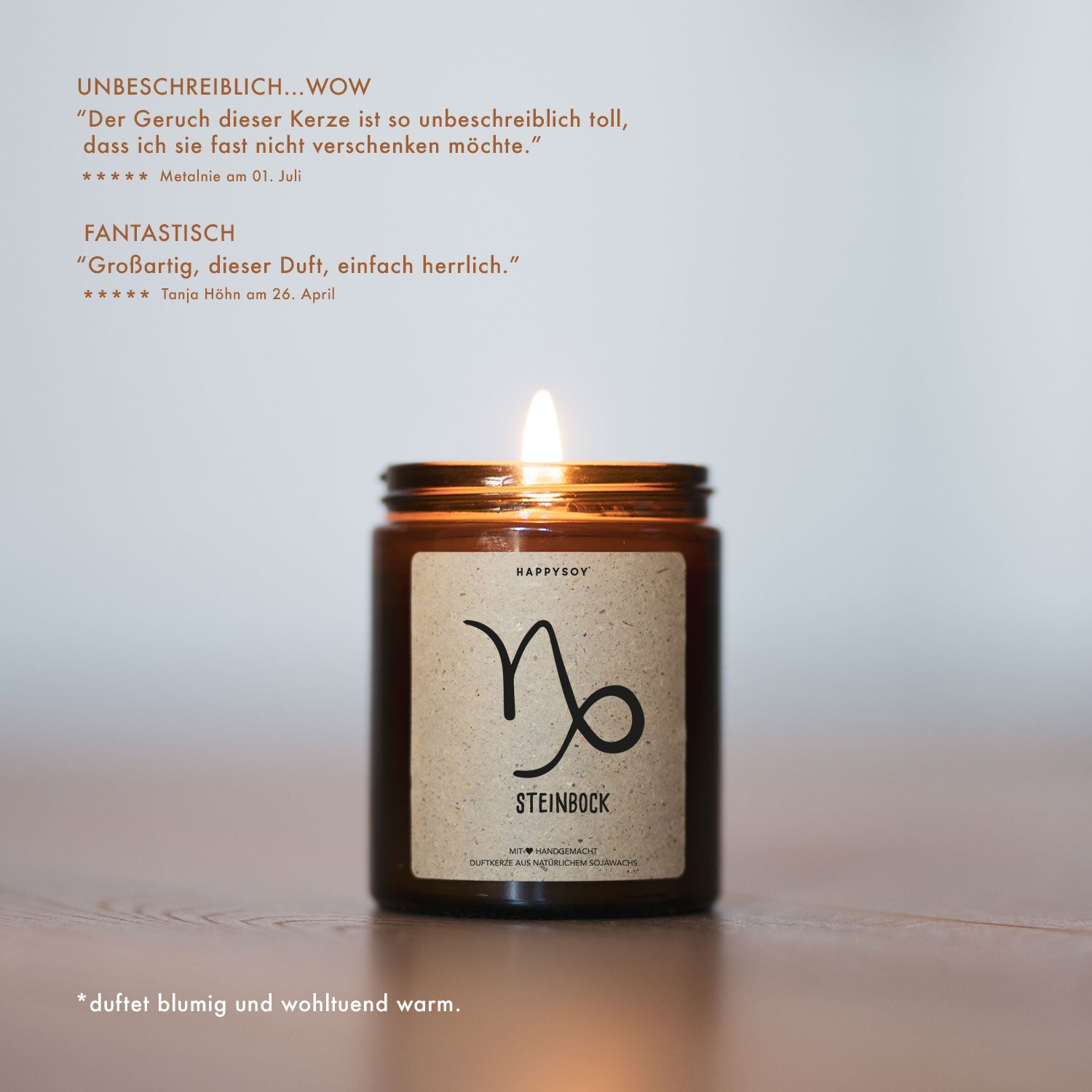 Duftkerze - Steinbock - Happysoy®