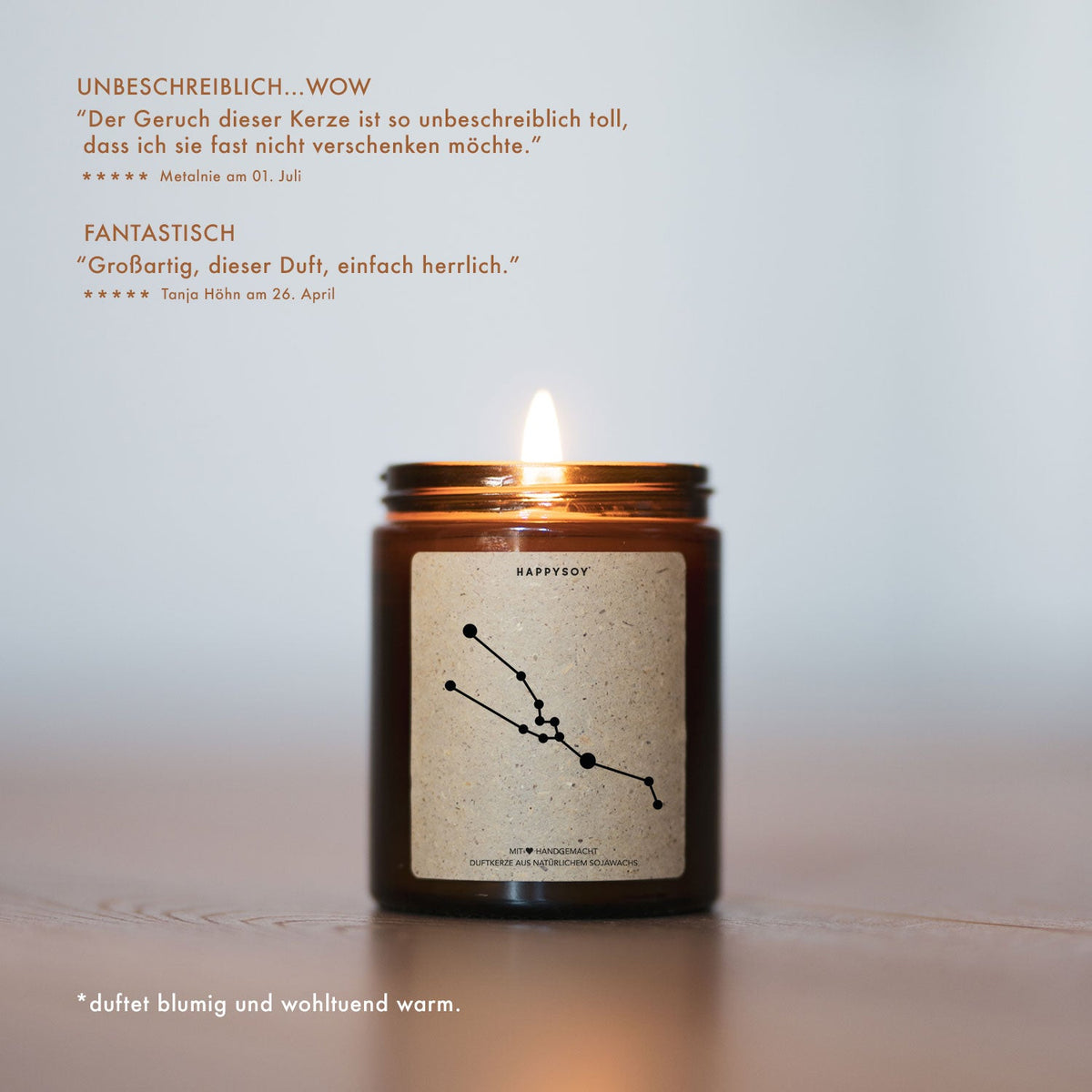 Duftkerze - Stier 2 - Happysoy®