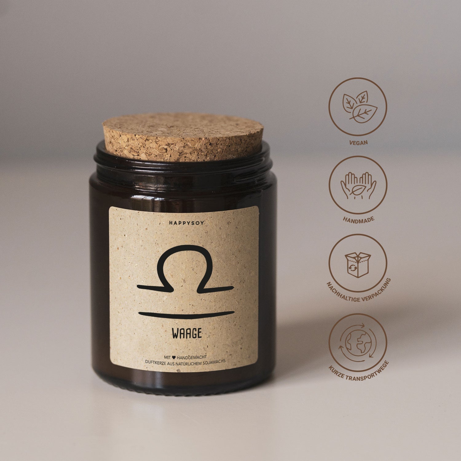 Duftkerze - Waage - Happysoy®