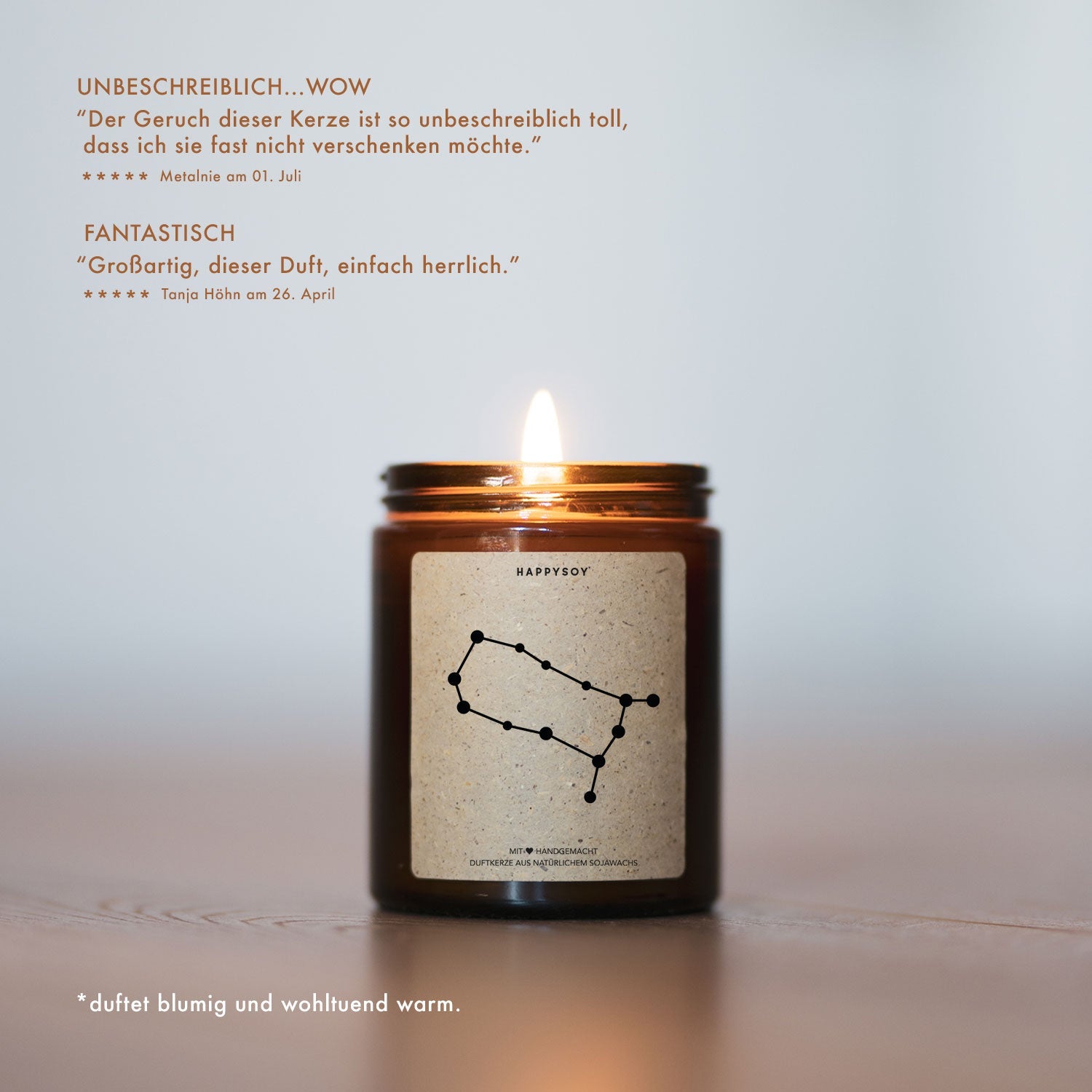 Duftkerze - Zwillinge 2 - Happysoy®